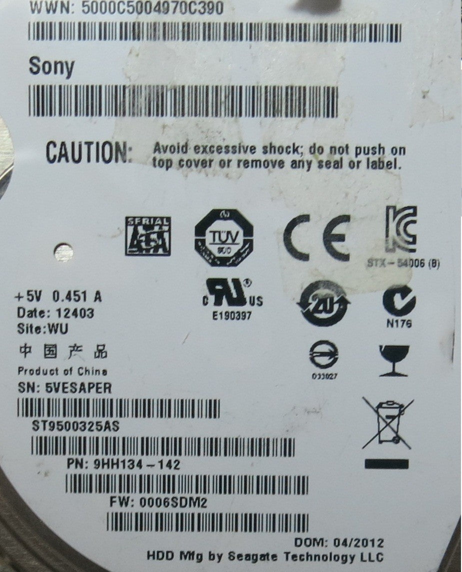 ST9500325AS  0006SDM2 100536286 REV E PCB