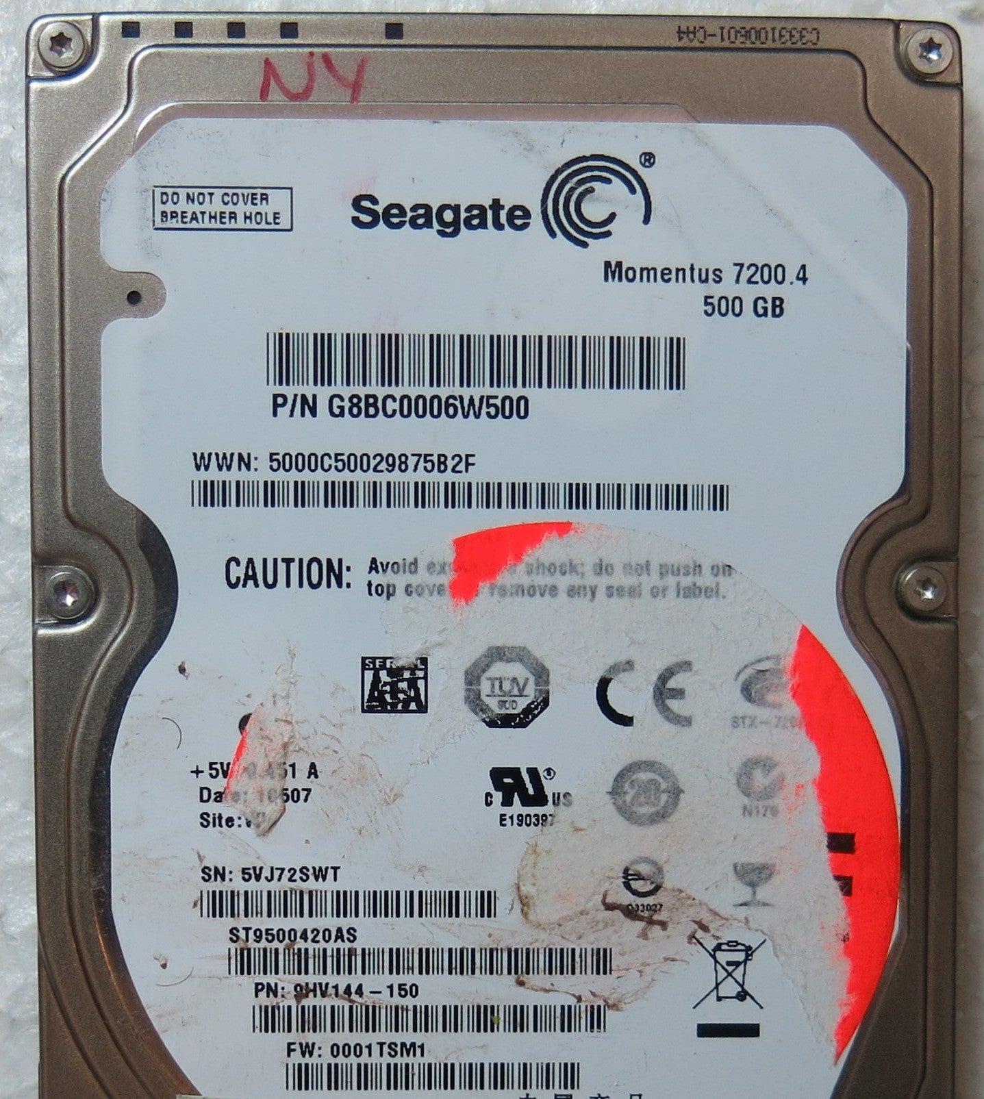 ST9500420AS PN 9HV144-150 100526286 REV E PCB
