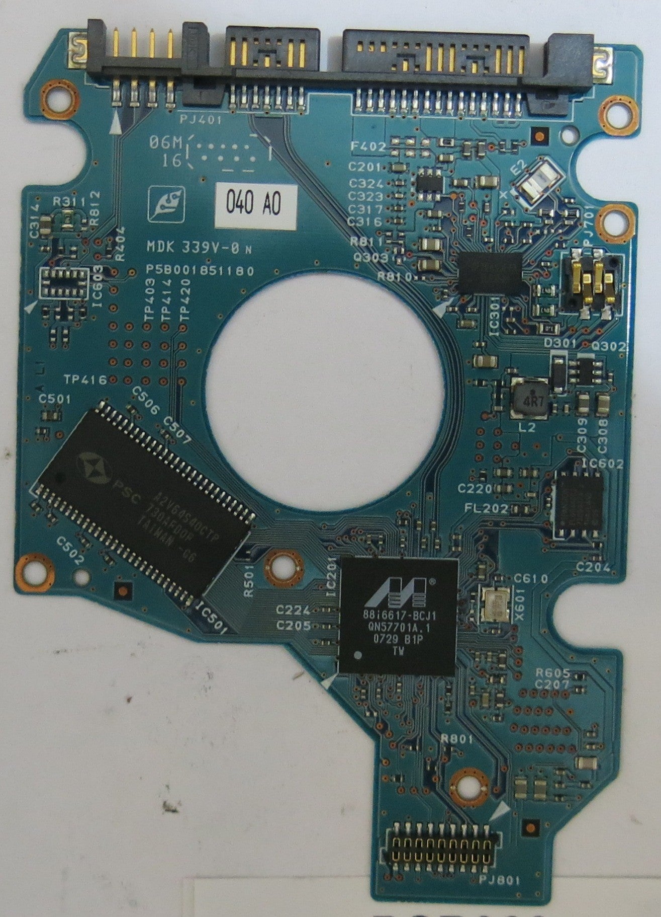 TOSHIBA MK1637GSX HDD2D60 D ZM1 T G5B001851000-A PCB