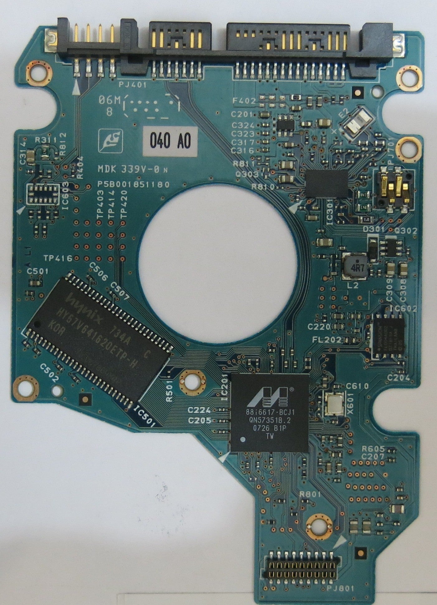 TOSHIBA MK1637GSX HDD2D60 S ZL01 S G5B001851000-A PCB
