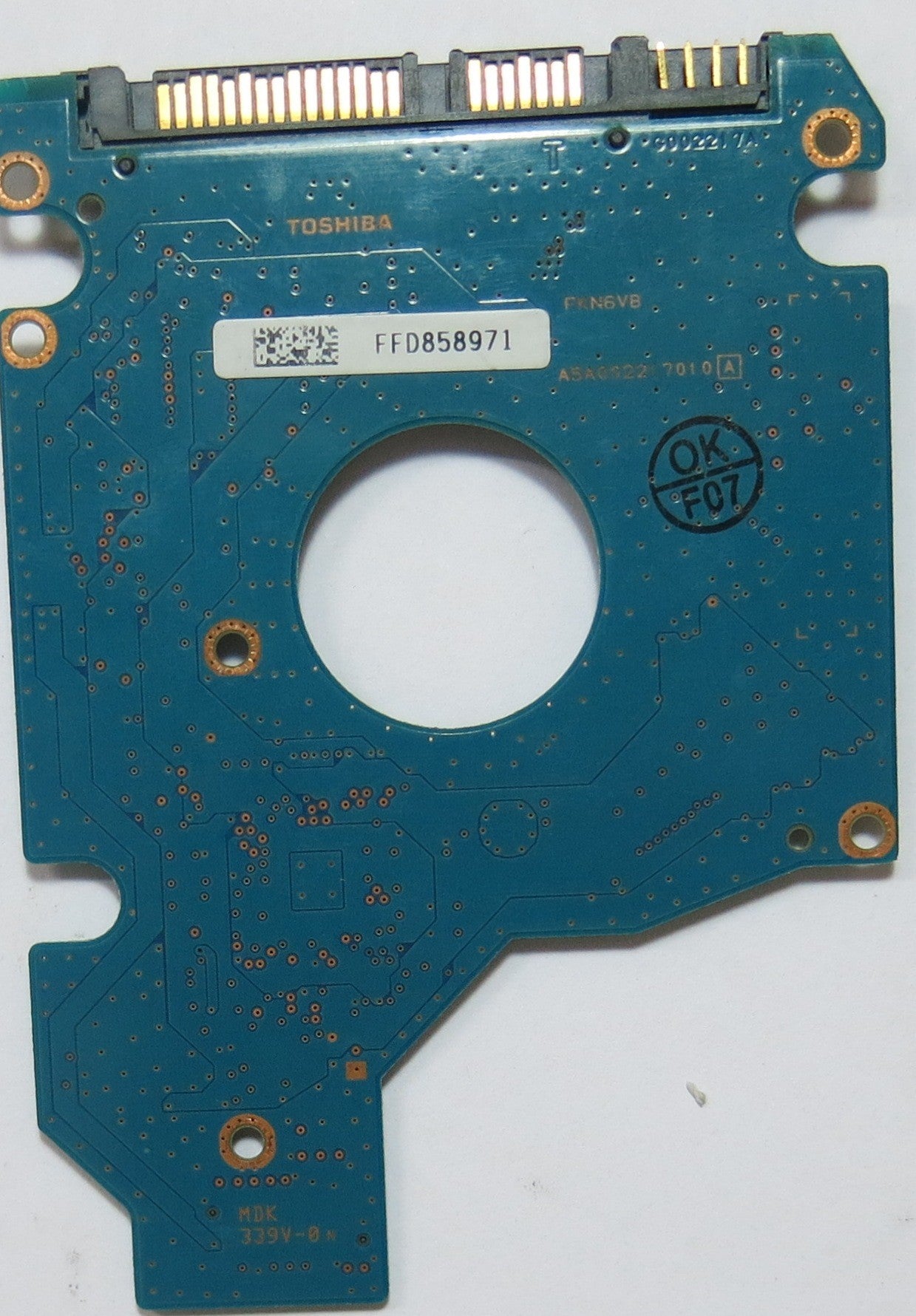 TOSHIBA MK1652GSX HDD2H03 F VL01 S,  PCB