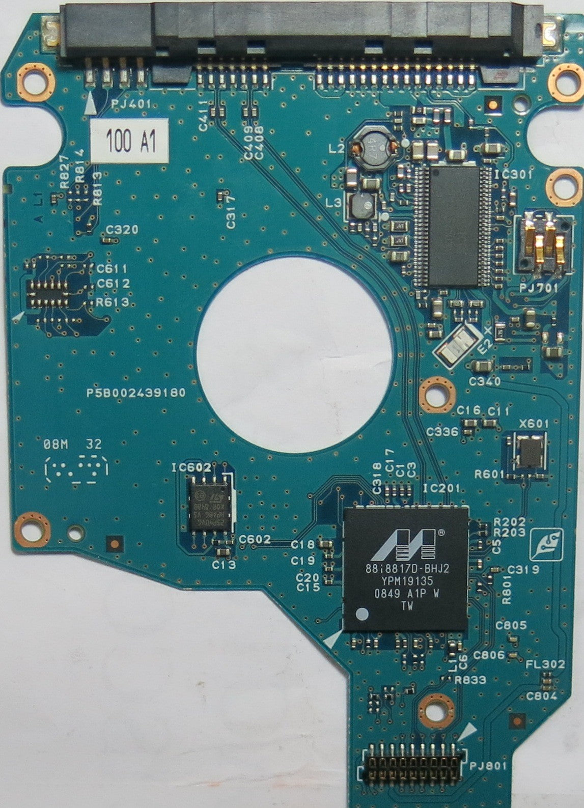 TOSHIBA MK1655GSX HDD2H25 F VL01 T,  PCB