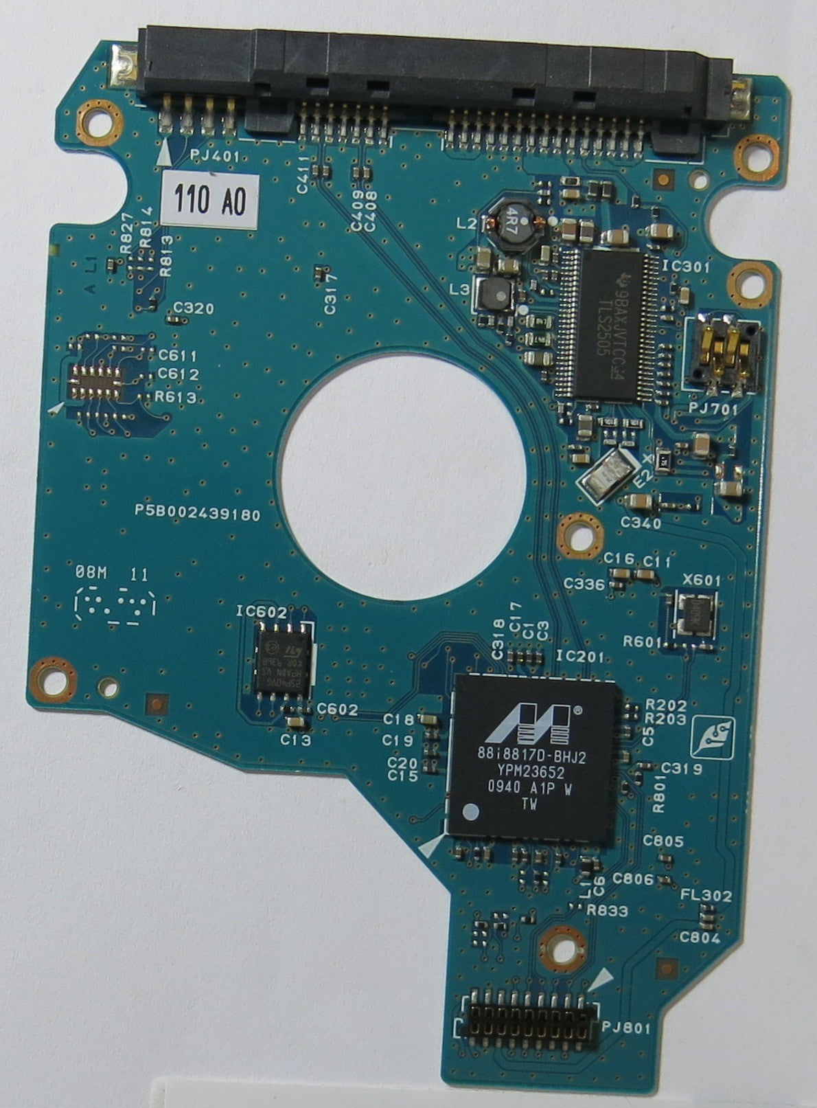 TOSHIBA MK1655GSX HDD2H25 H ZR01 S G002439-0A PCB