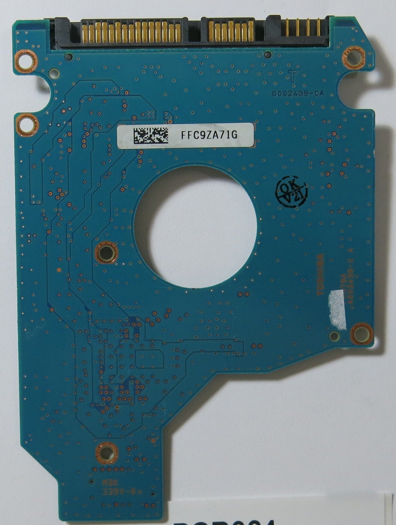 TOSHIBA MK1655GSX HDD2H25 H ZR01 S G002439-0A PCB