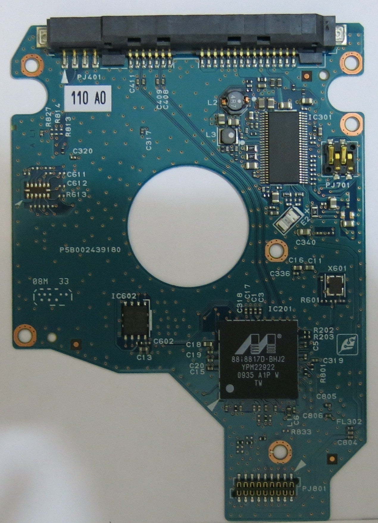 TOSHIBA MK1655GSX HDD2H25 H ZR01 S  G002439-0A PCB