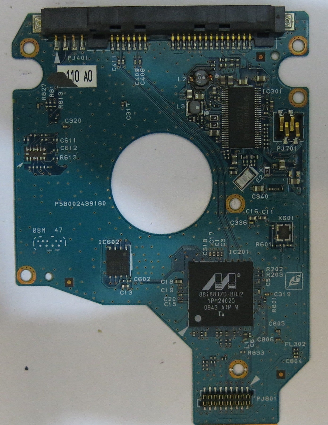TOSHIBA MK1655GSX HDD2H25 H ZR01 T  G002439 0A PCB