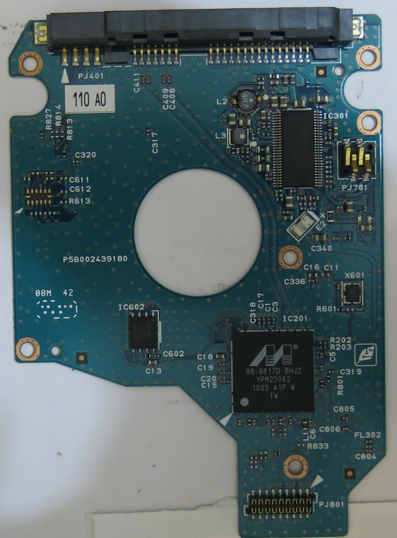 TOSHIBA MK1655GSX HDD2H25 H ZR01 T  G002439 0A PCB