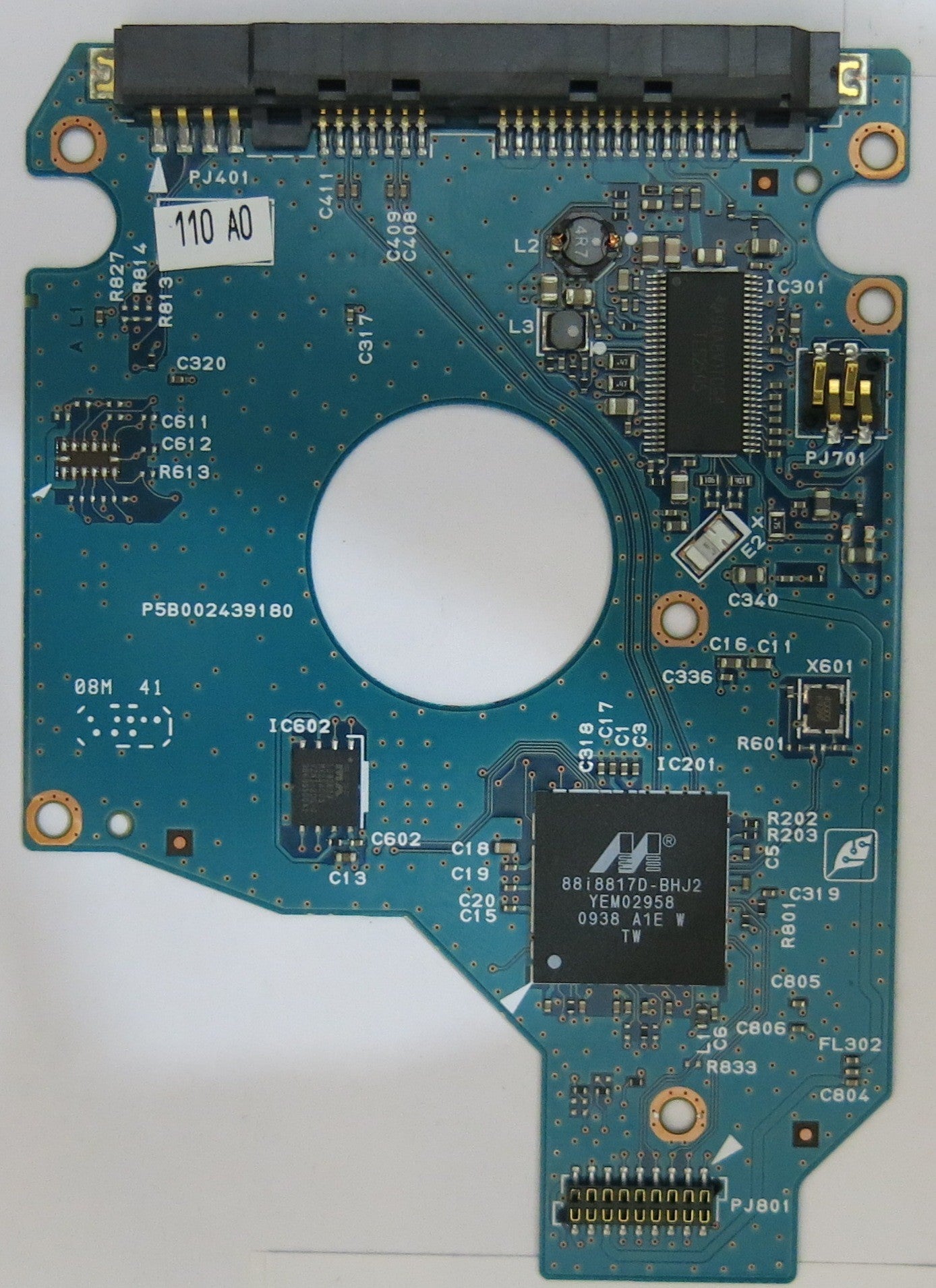 TOSHIBA MK1655GSX HDD2H25 K AK01 T G002439-0A PCB