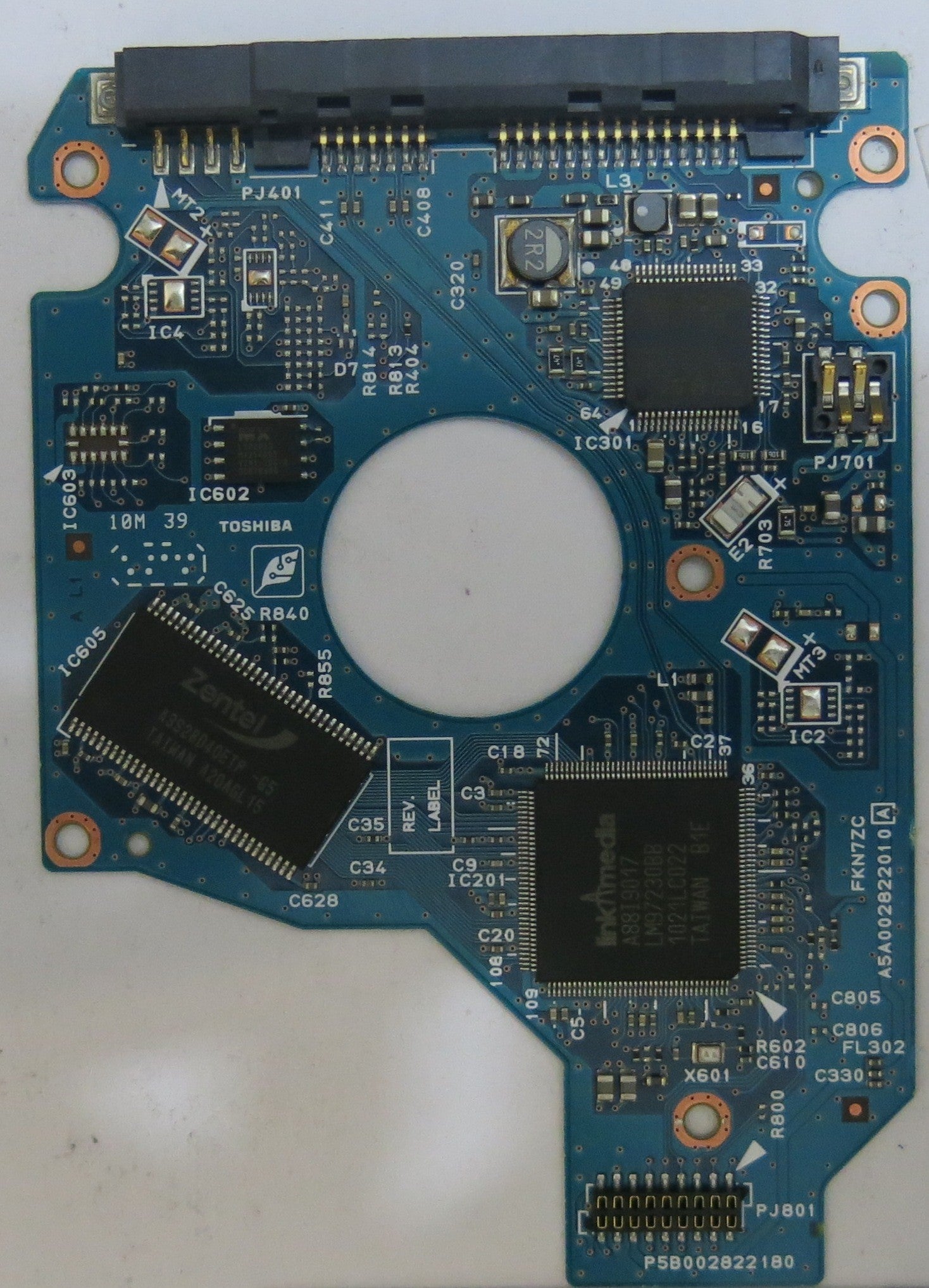 TOSHIBA  MK1661GSY HDD2E85 D ULO1 T G002822A PCB