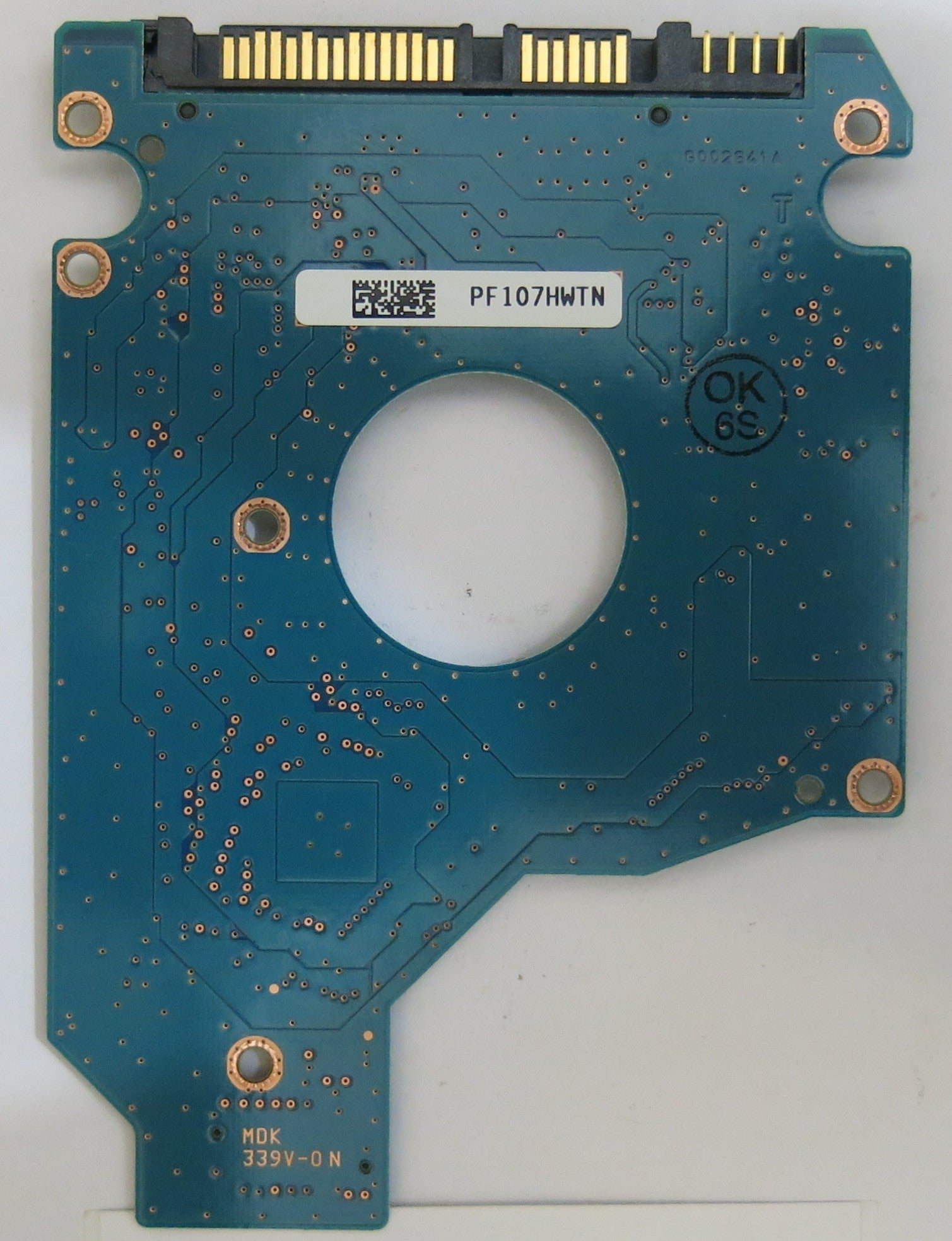 TOSHIBA  MK1665GSX HDD2H82 H ZK01 T G002641A PCB