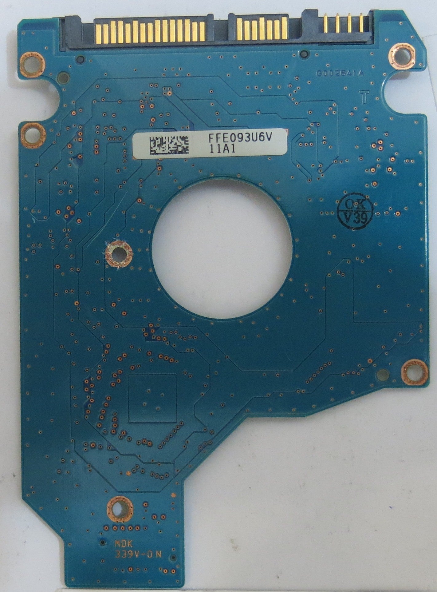 TOSHIBA MK1665GSX HDD2H85 B ULO2 B G002641A PCB