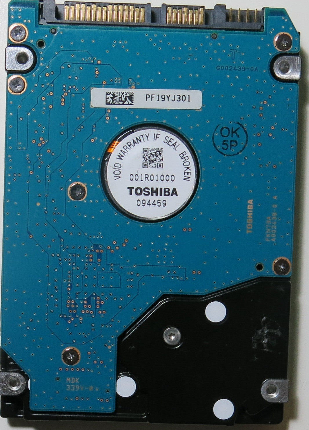 MK1665GSX HDD2H85 H ZK01 B PCB G002641A,  160.GB