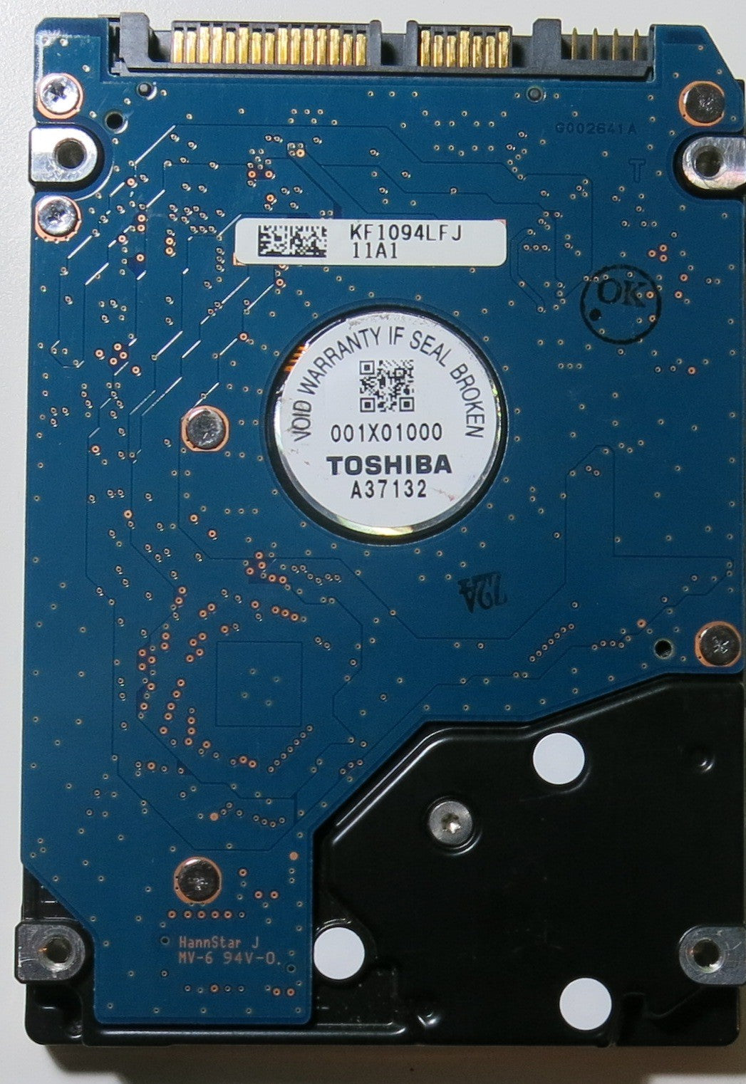 MK1665GSX HDD2H85 H ZK01 B PCB G002641A,  160.GB