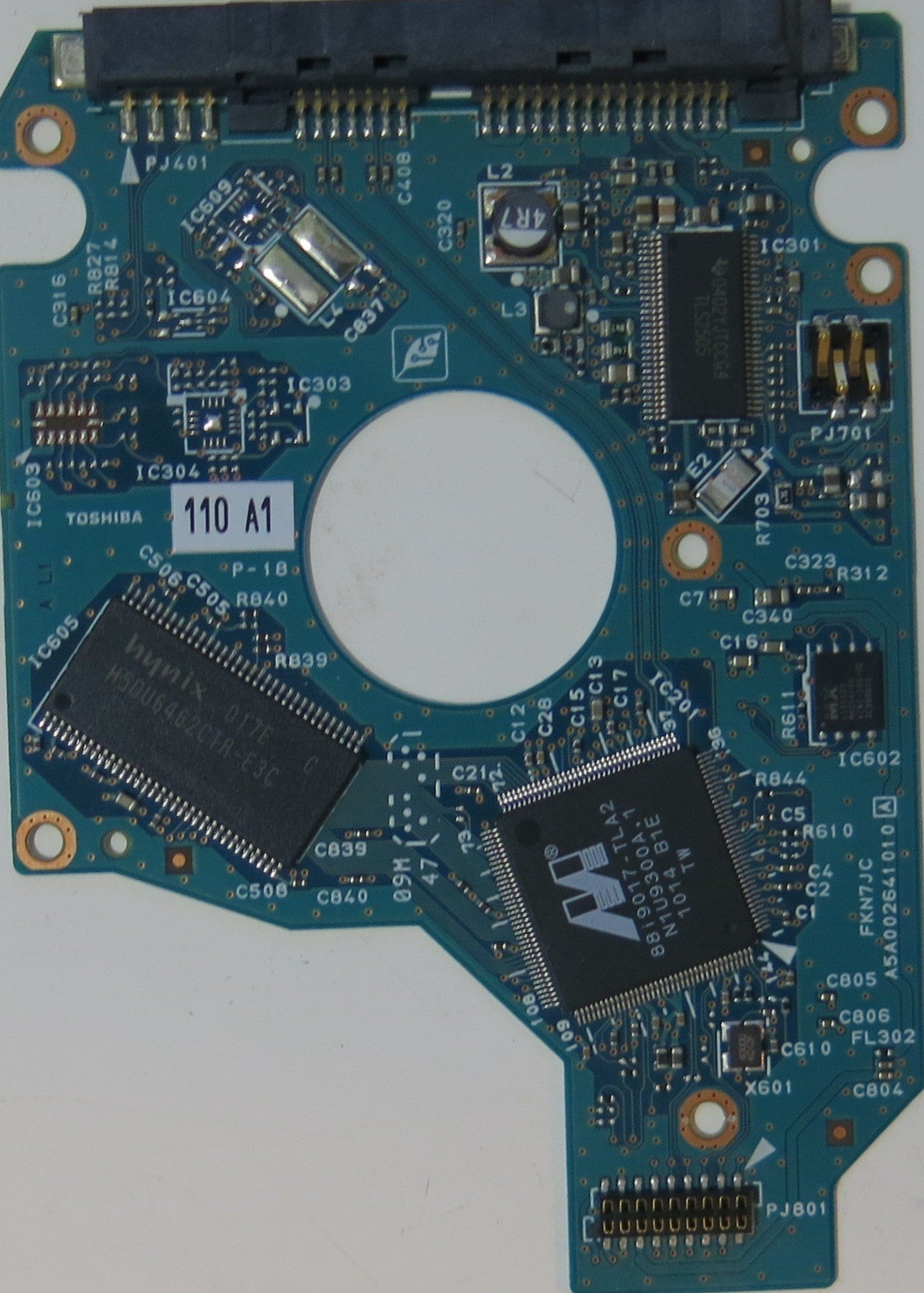 TOSHIBA MK1665GSX HDD2H85 H ZK01 B,  PCB