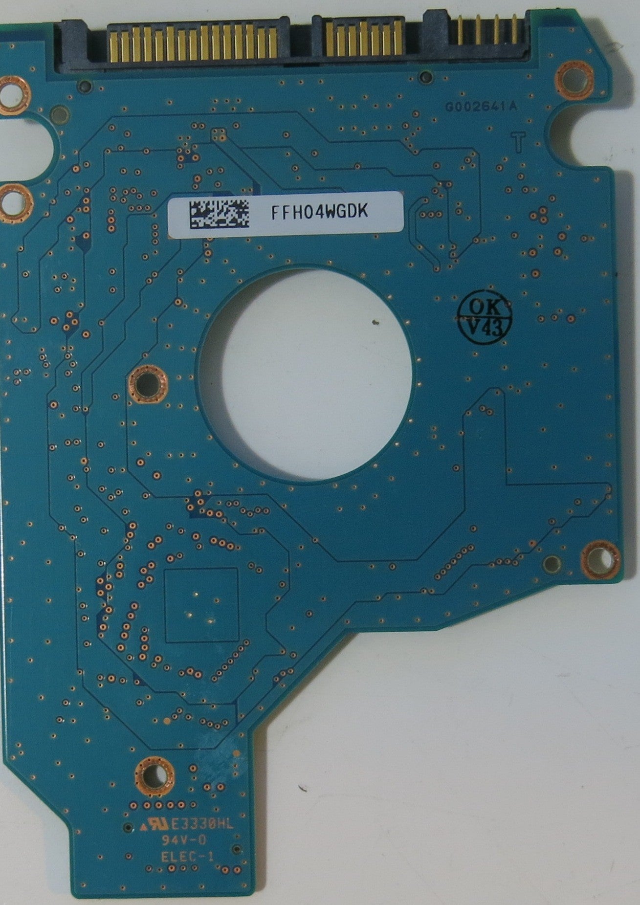 TOSHIBA MK1665GSX HDD2H85 H ZK01 S,  PCB