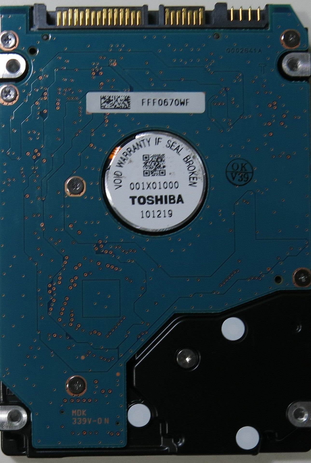 TOSHIBA MK1665GSX HDD2H85 H ZK01 S PCB G002641A,  160.GB