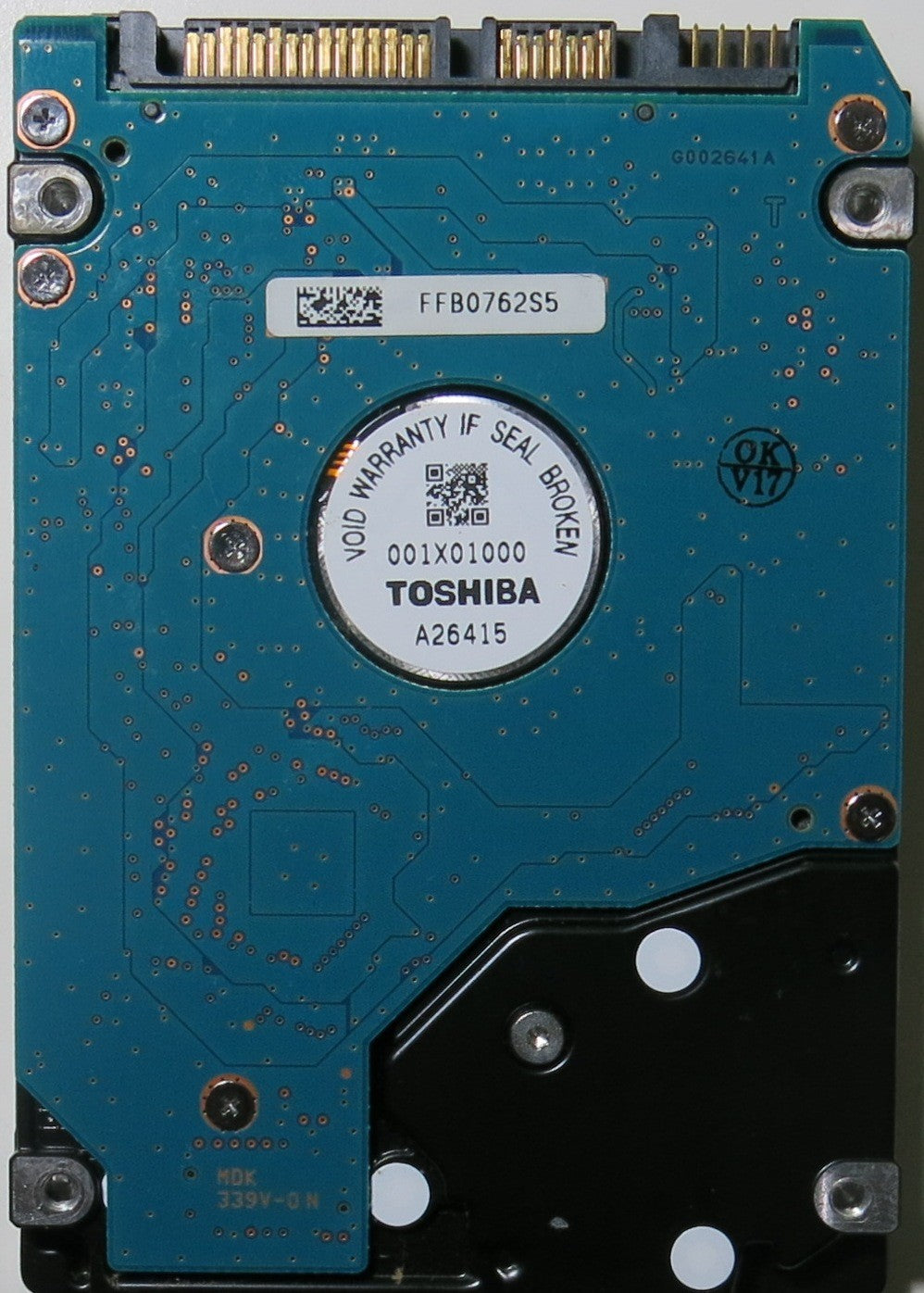 MK1665GSX HDD2H85 H ZK01 S PCB G002641A,  160.GB