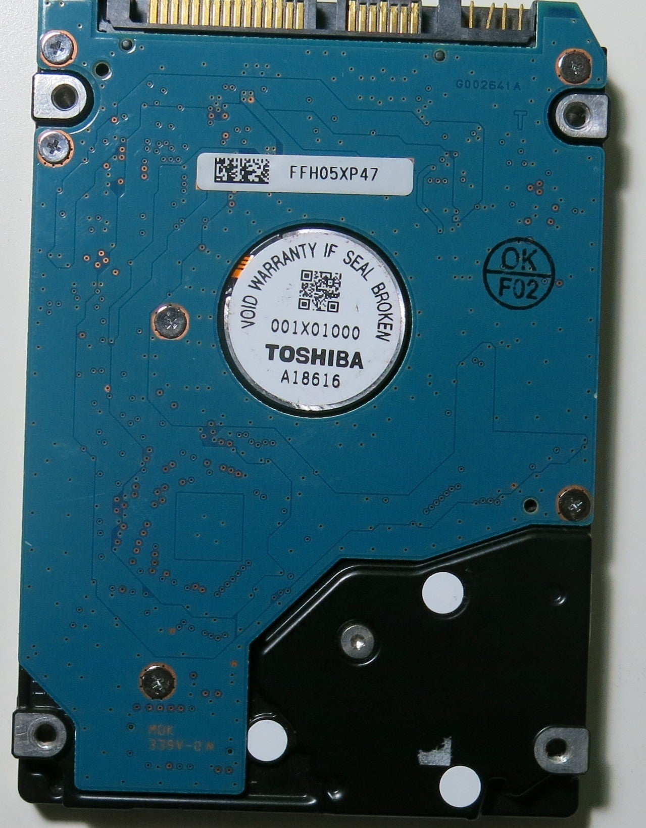 MK1665GSX HDD2H85 H ZK01 S PCB G002641A,  160.GB