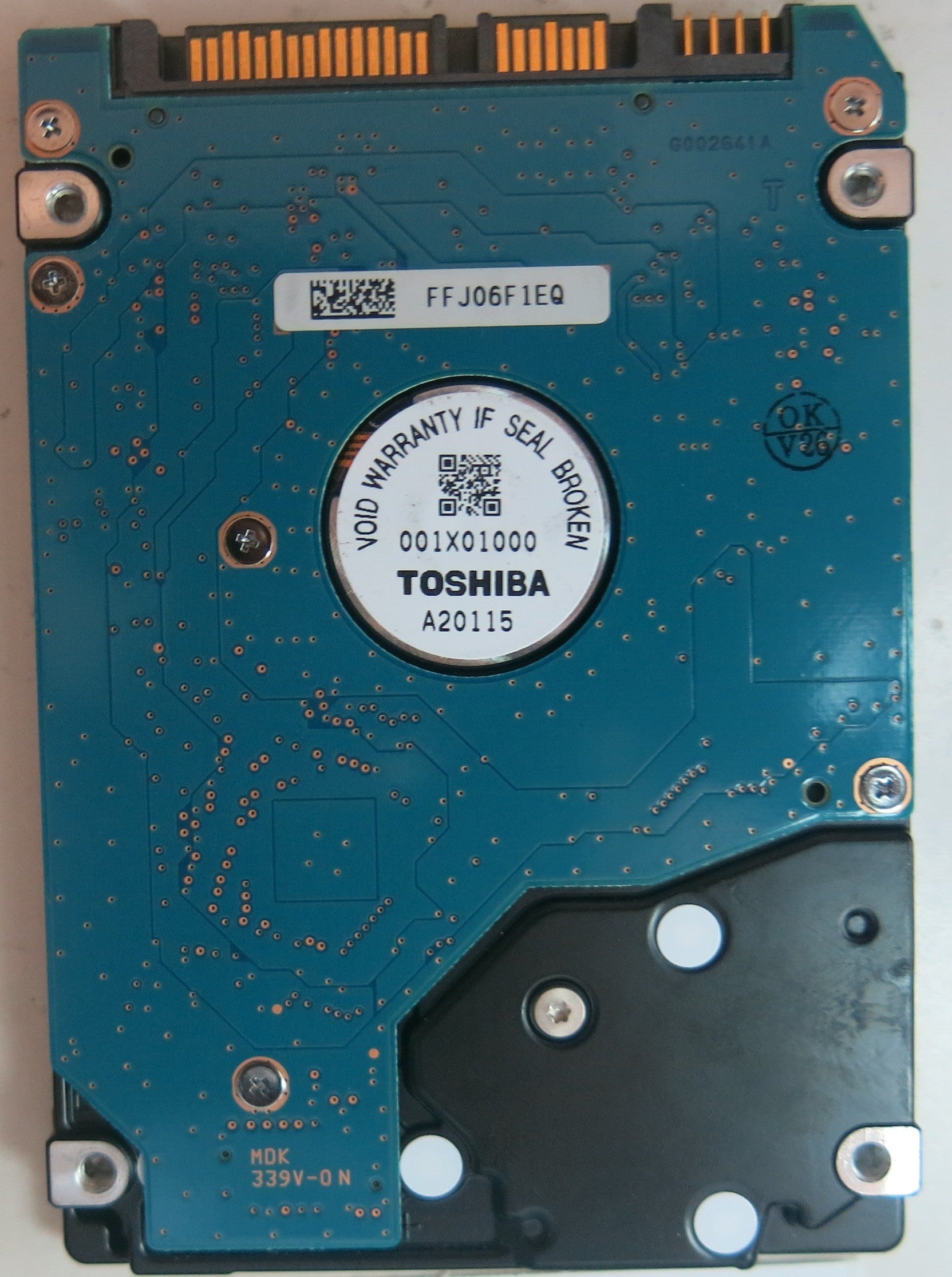 MK1665GSX HDD2H85 H ZK01 S PCB G002641A 160GB