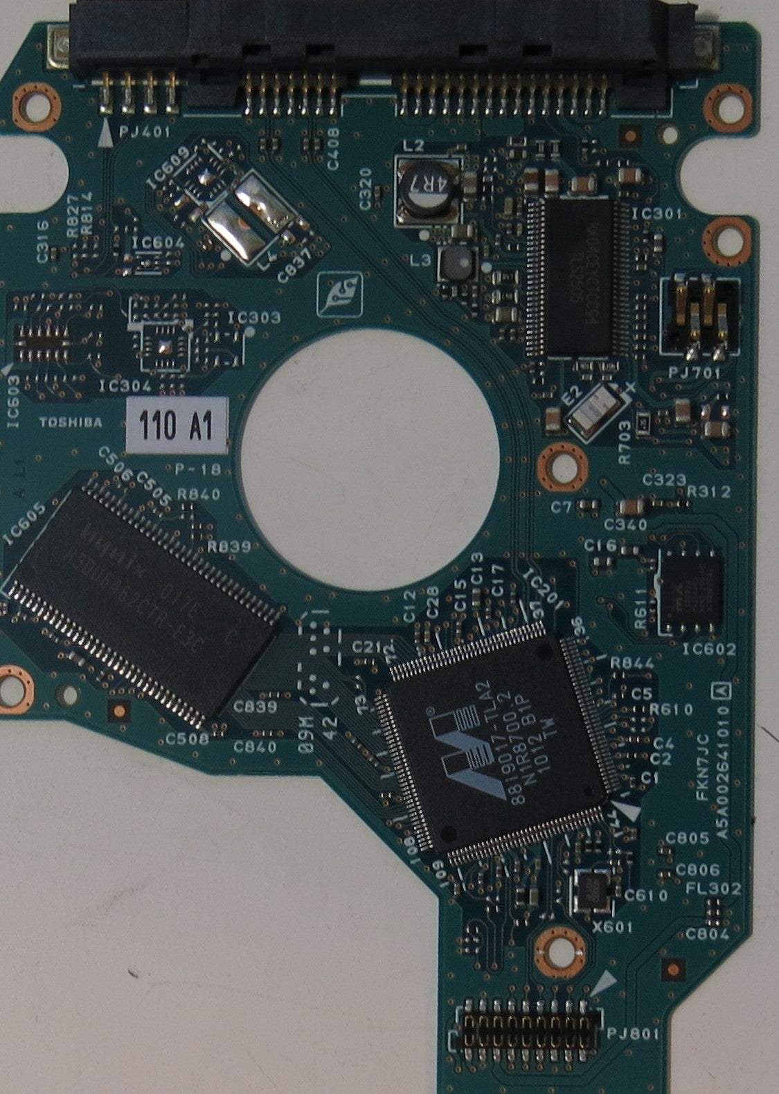 TOSHIBA MK1665GSX HDD2H85 H ZK01 S,  PCB