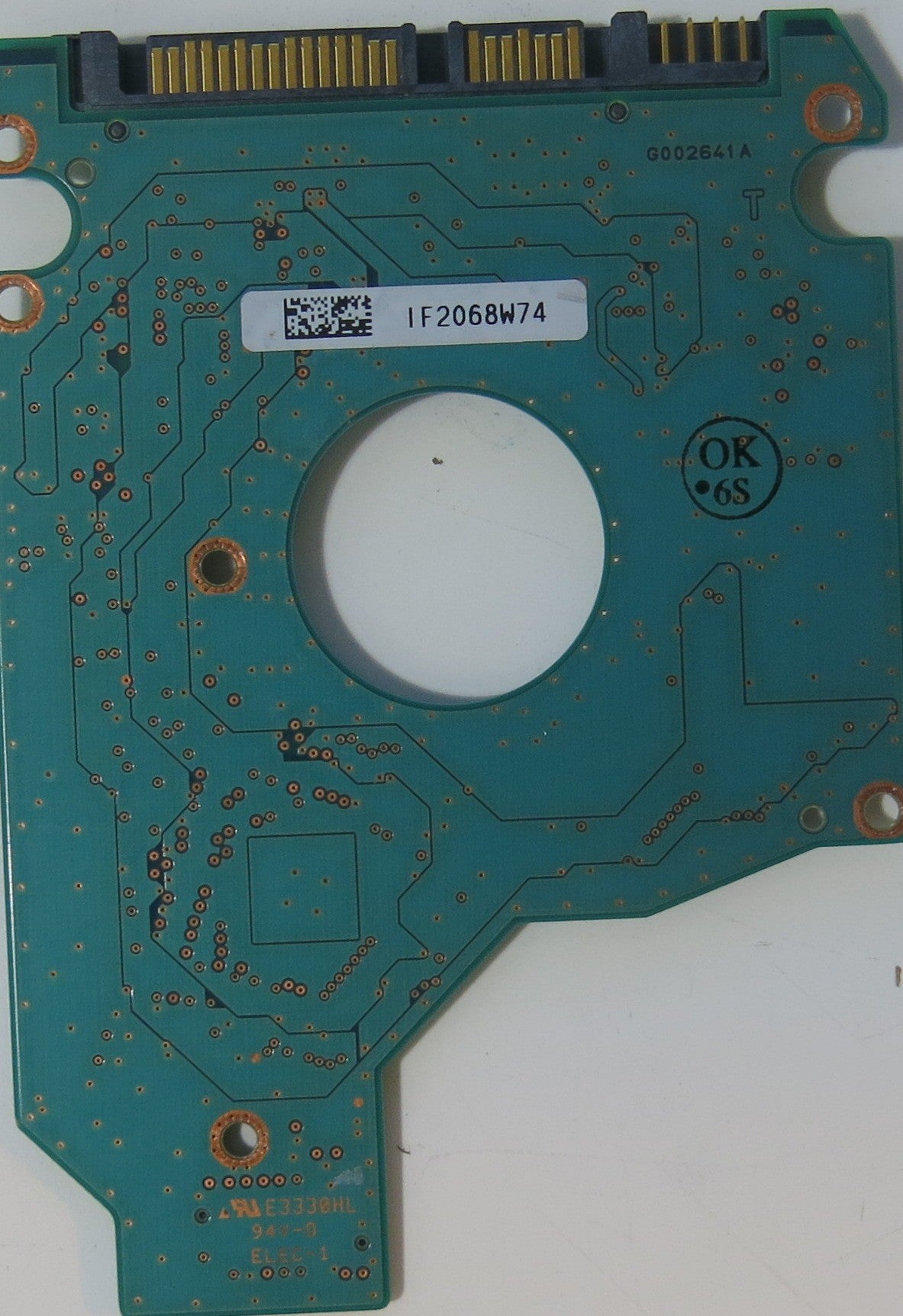 TOSHIBA MK1665GSX HDD2H85 H ZK01 T,  PCB