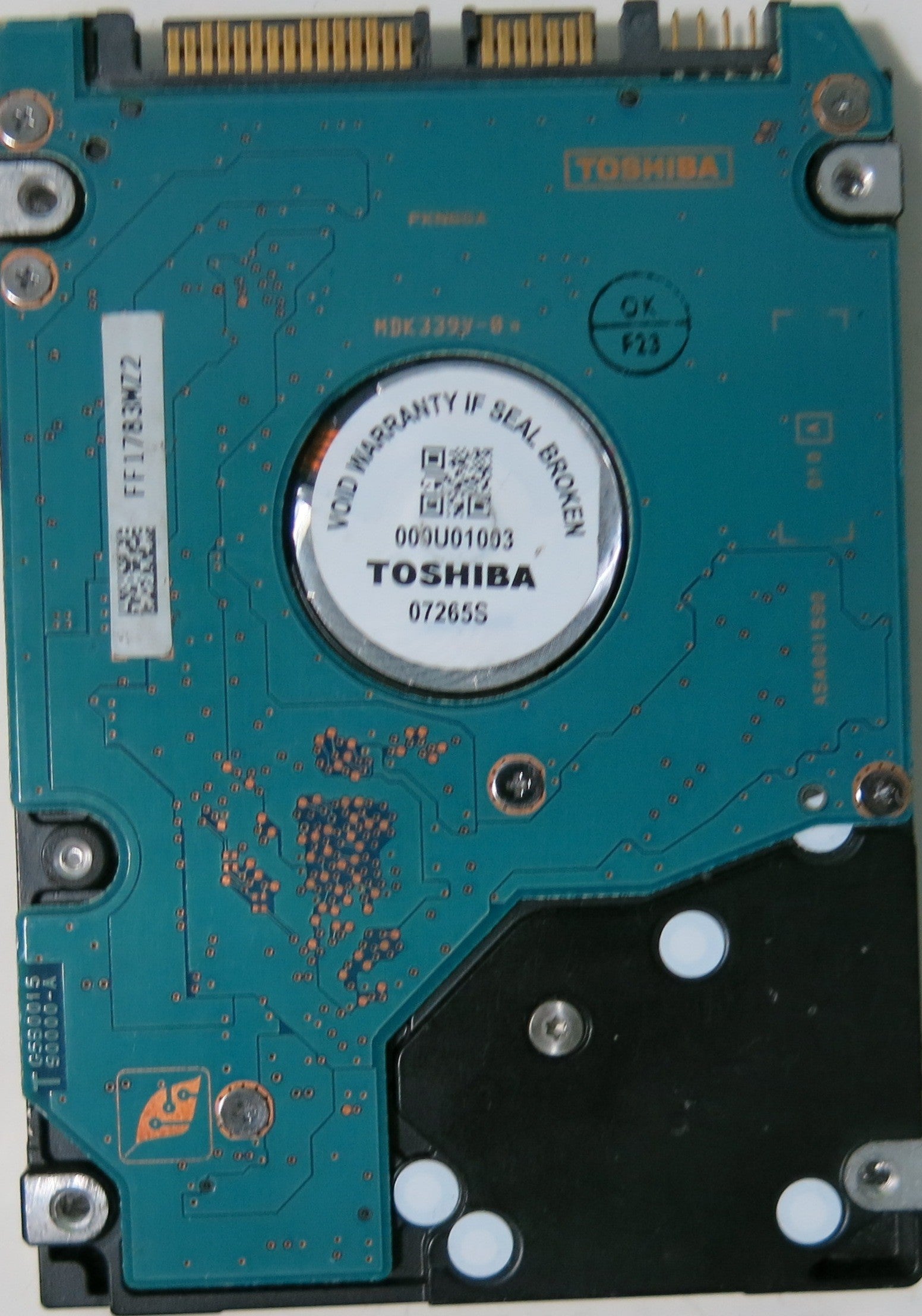 TOSHIBA MK2035GSS HDD2A30 B ZK01 S PCB G5B0015-90000-A,  200.GB