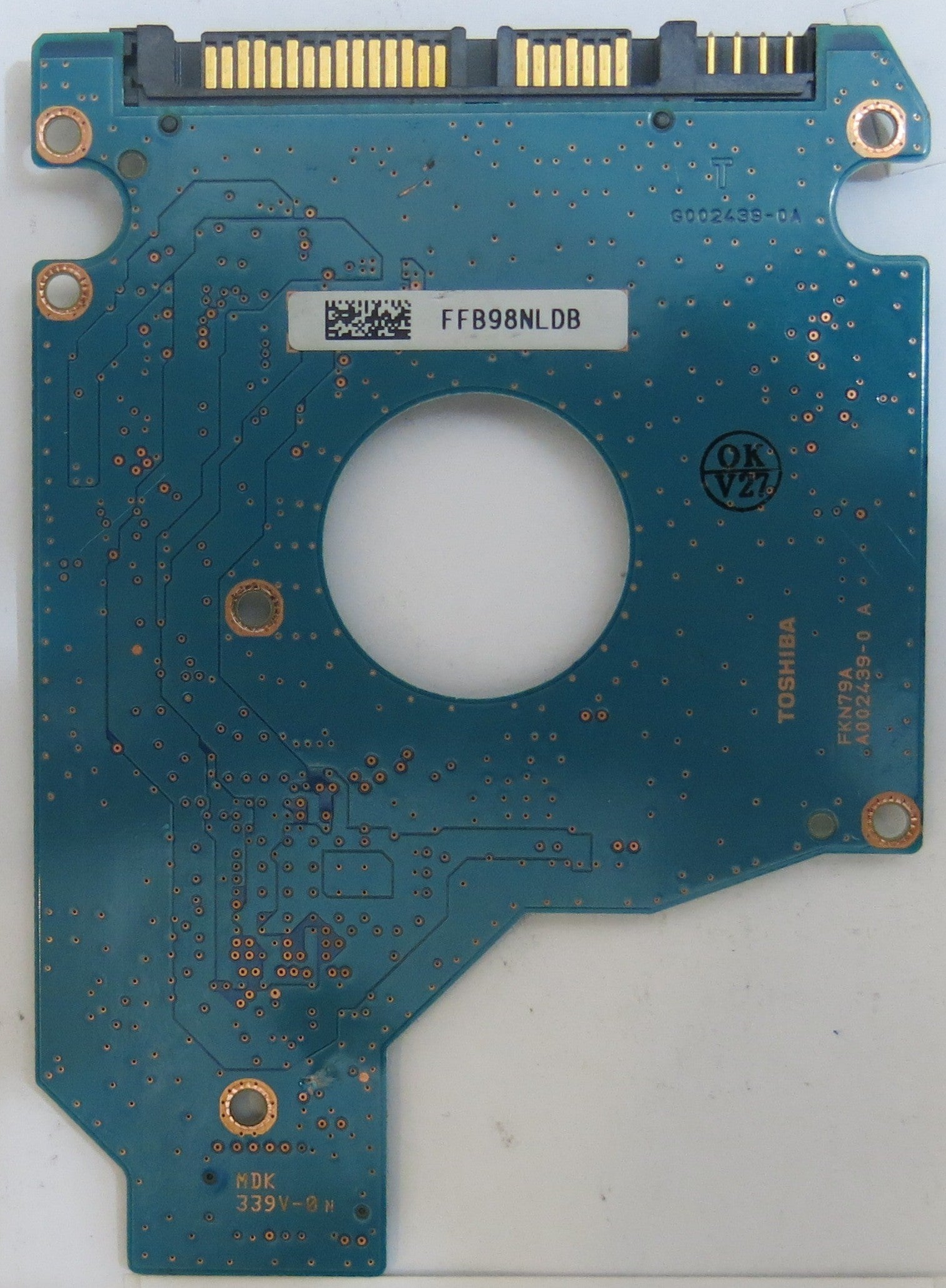 TOSHIBA MK2555GSX HDD2H24 F VLO1 S G002439-0A PCB