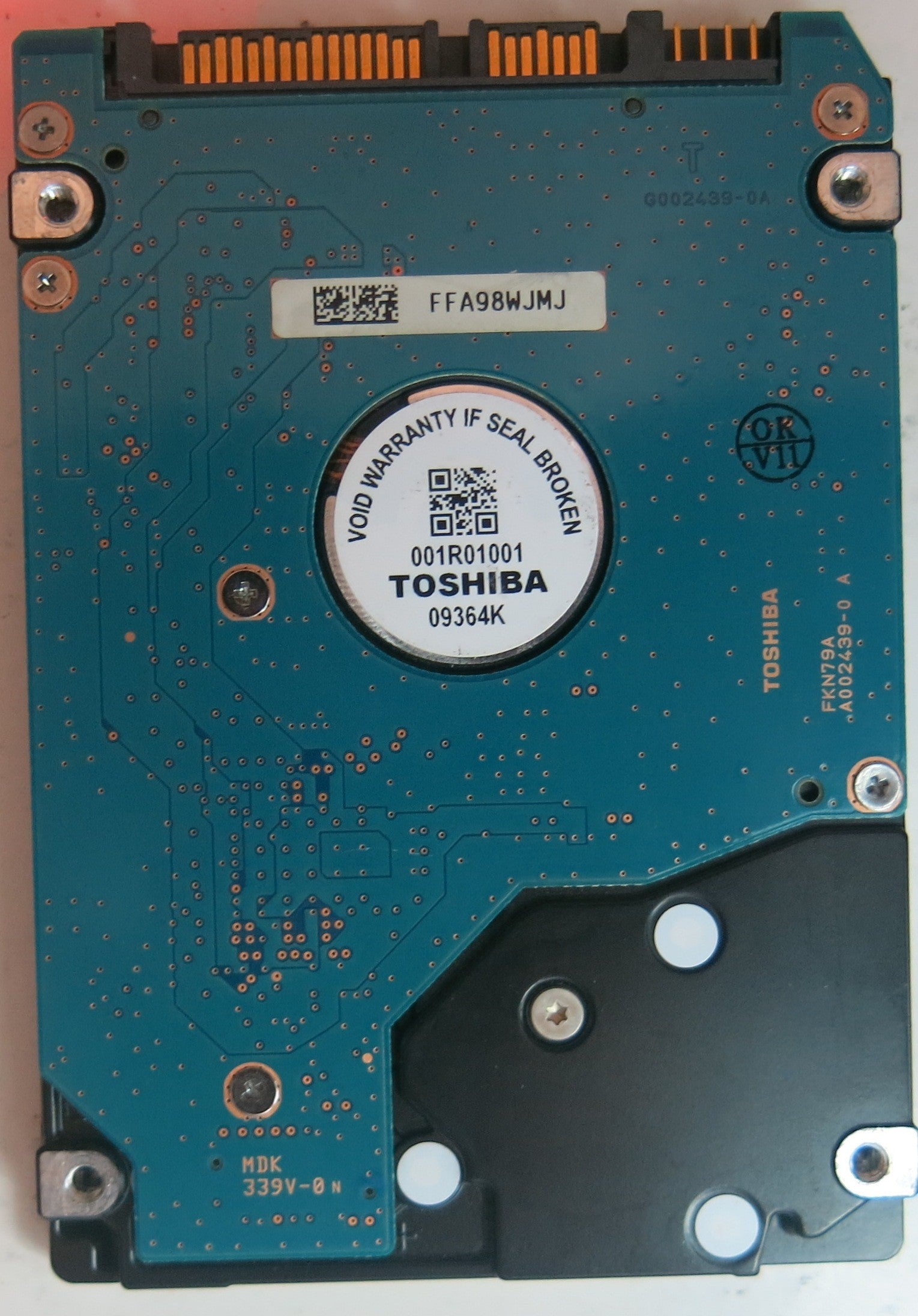 MK2555GSX HDD2H24 H ZK01 S PCB G002439-0A 250GB