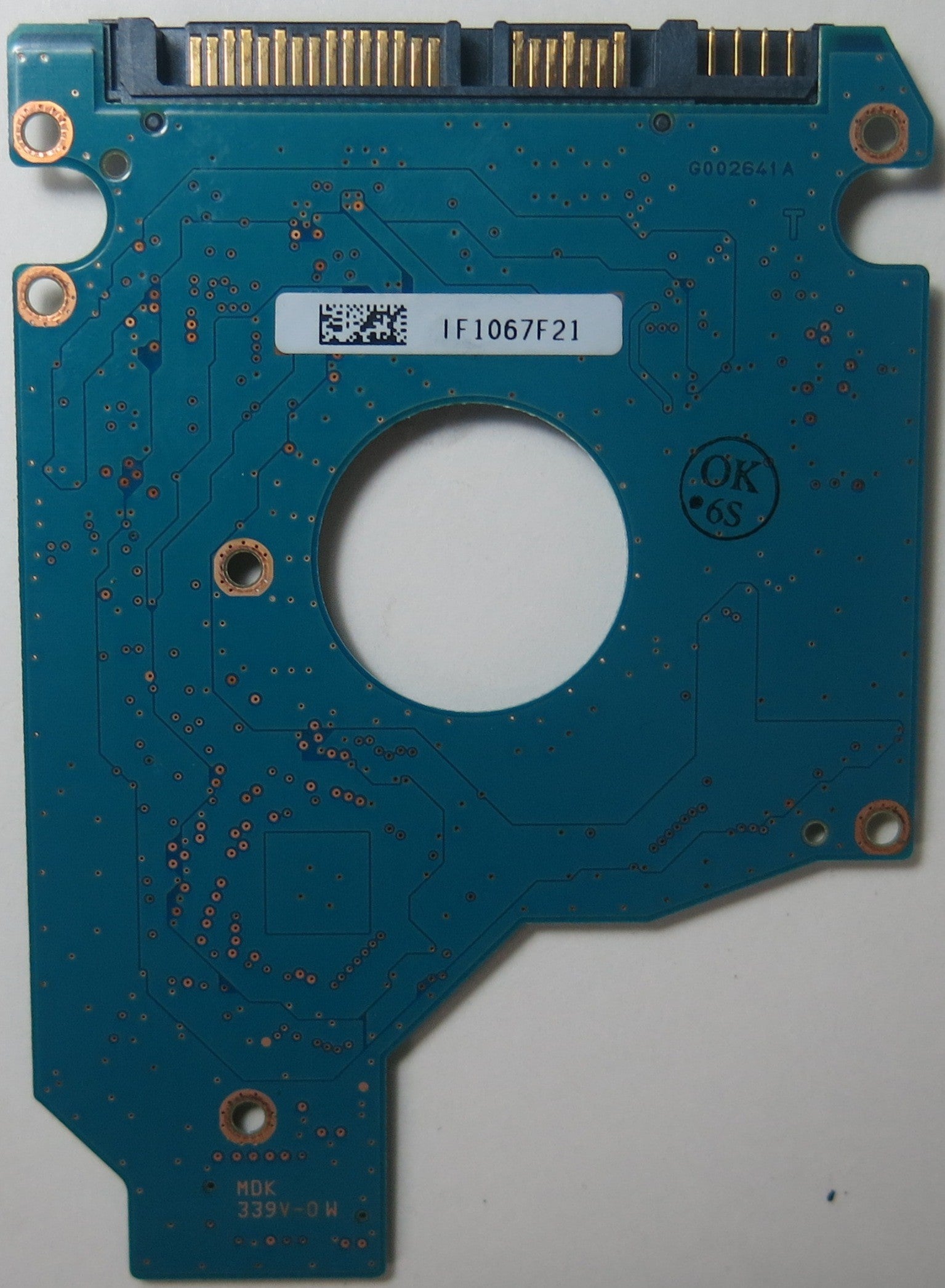 TOSHIBA MK2565GSX HDD284 D UL02 T,  G002641A PCB