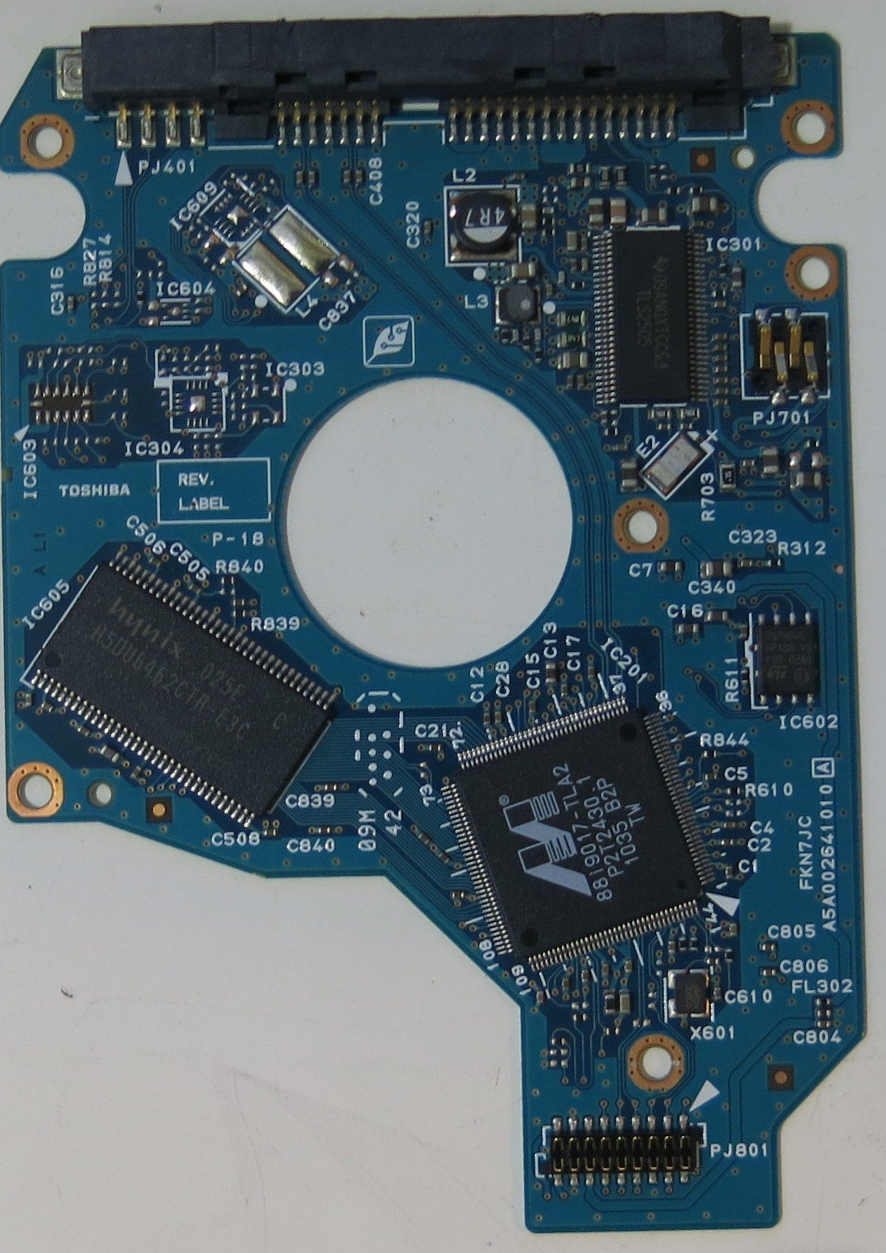 TOSHIBA MK2565GSX HDD284 D UL02 T,  PCB