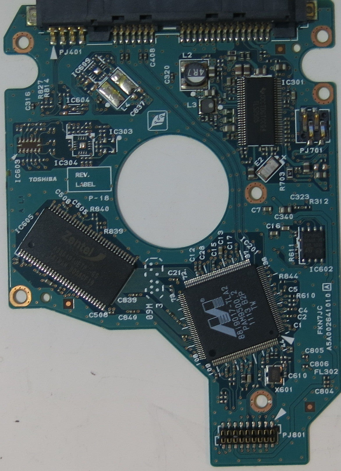 TOSHIBA MK2565GSX HDD284 D UL03 T,  PCB
