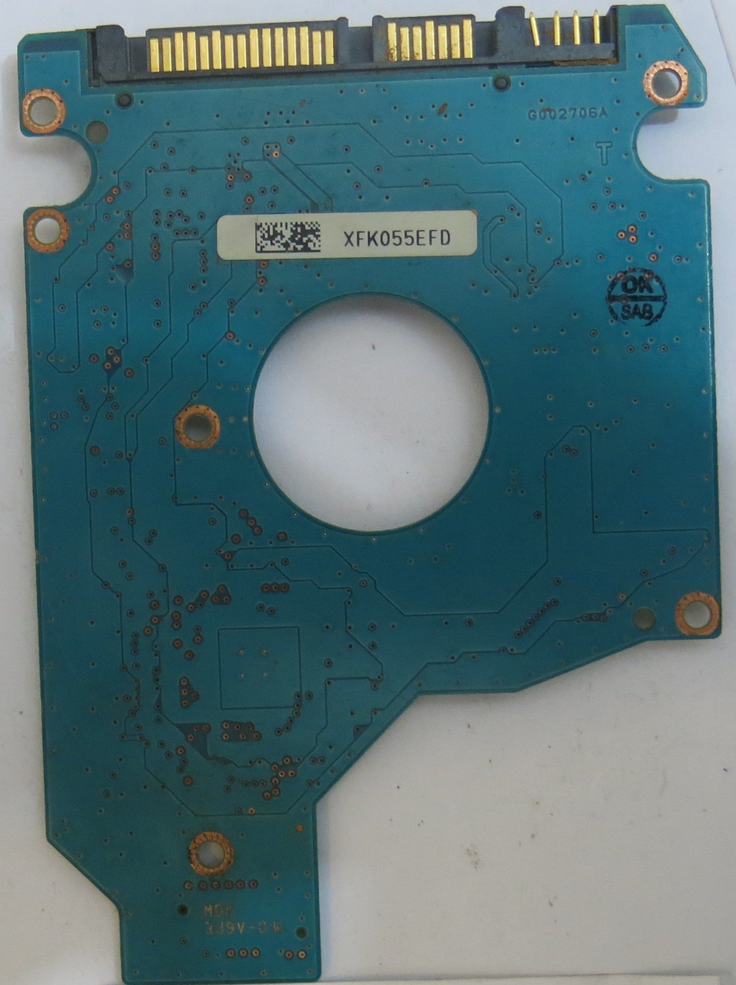 TOSHIBA MK2565GSXV HDD2J14 B UY01 B G002706A PCB