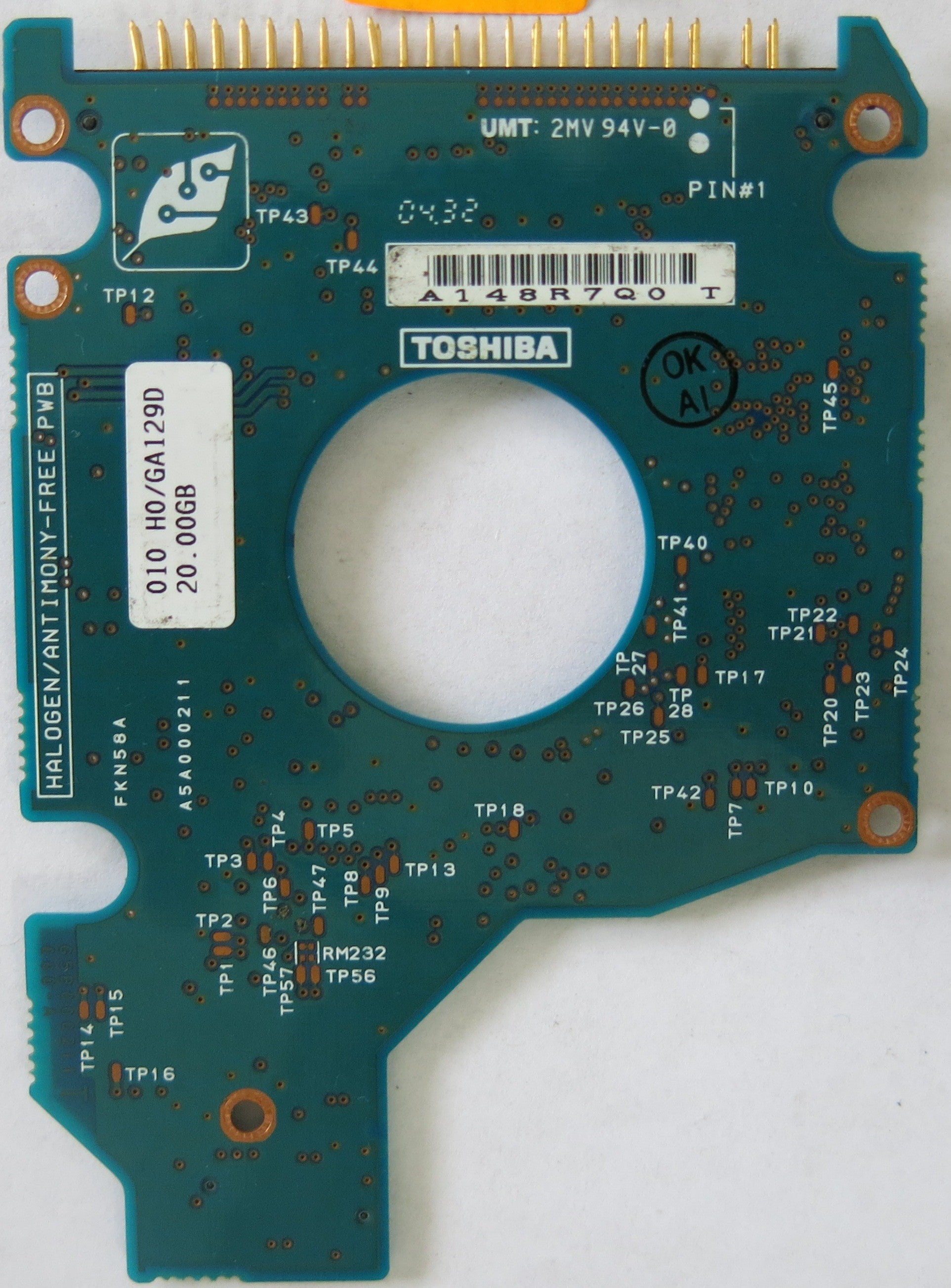 TOSHIBA MK3021GAS PCB G5B000211 000 - A