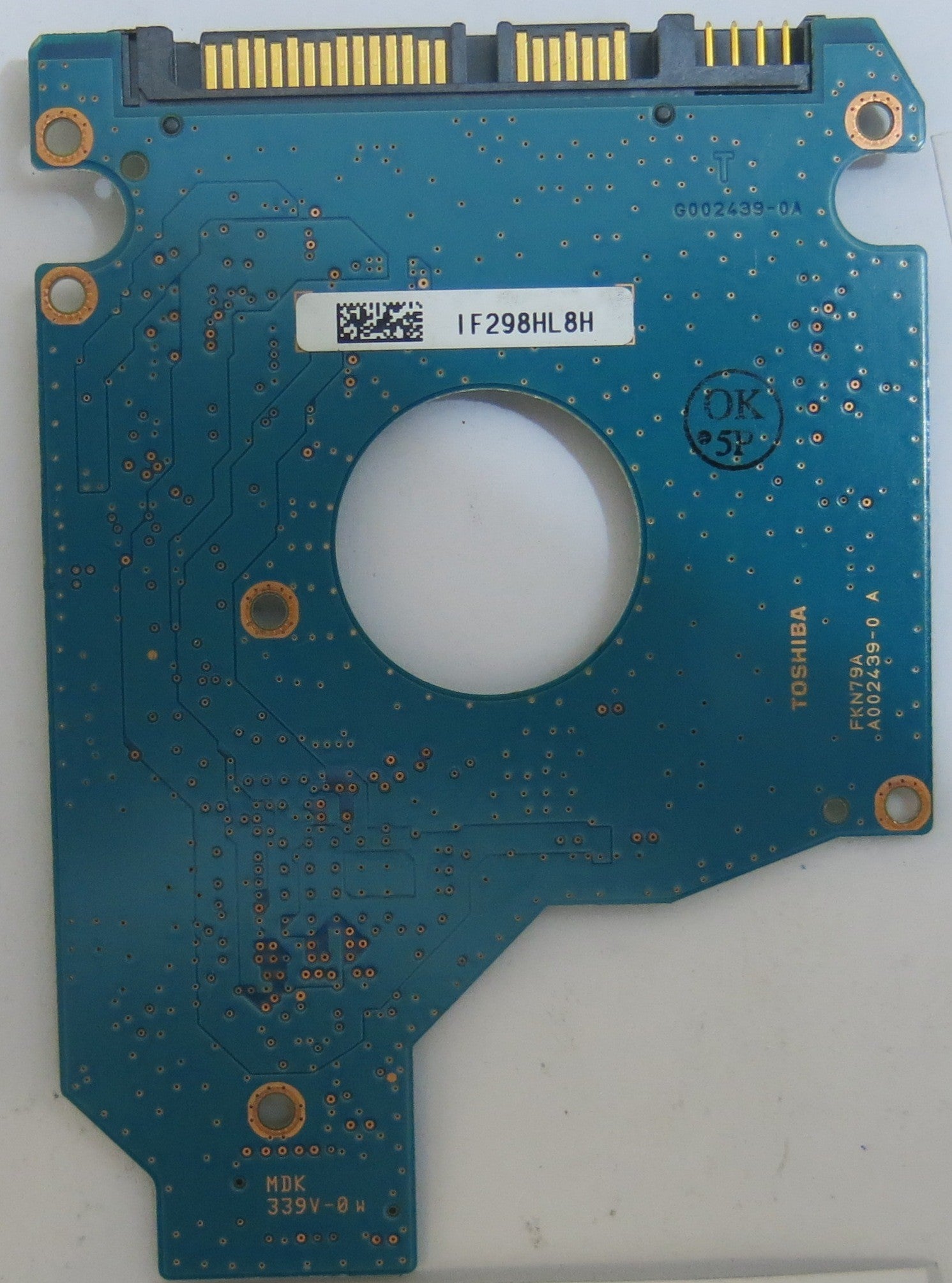 TOSHIBA MK3263GSX HDD2H23 V UL01 T G002439-0A PCB