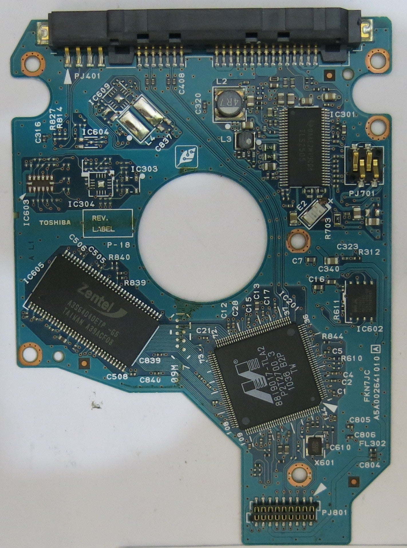 TOSHIBA MK3265GSX HDD2H83 D UL02 B G002641A PCB