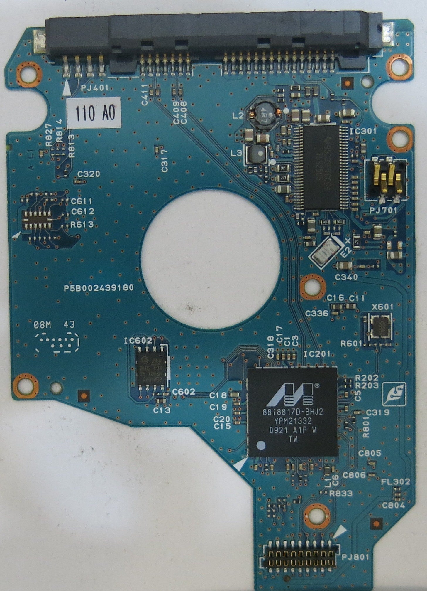 TOSHIBA MK5055GSX HDD2H21 F VLO1 S G002439-0A PCB