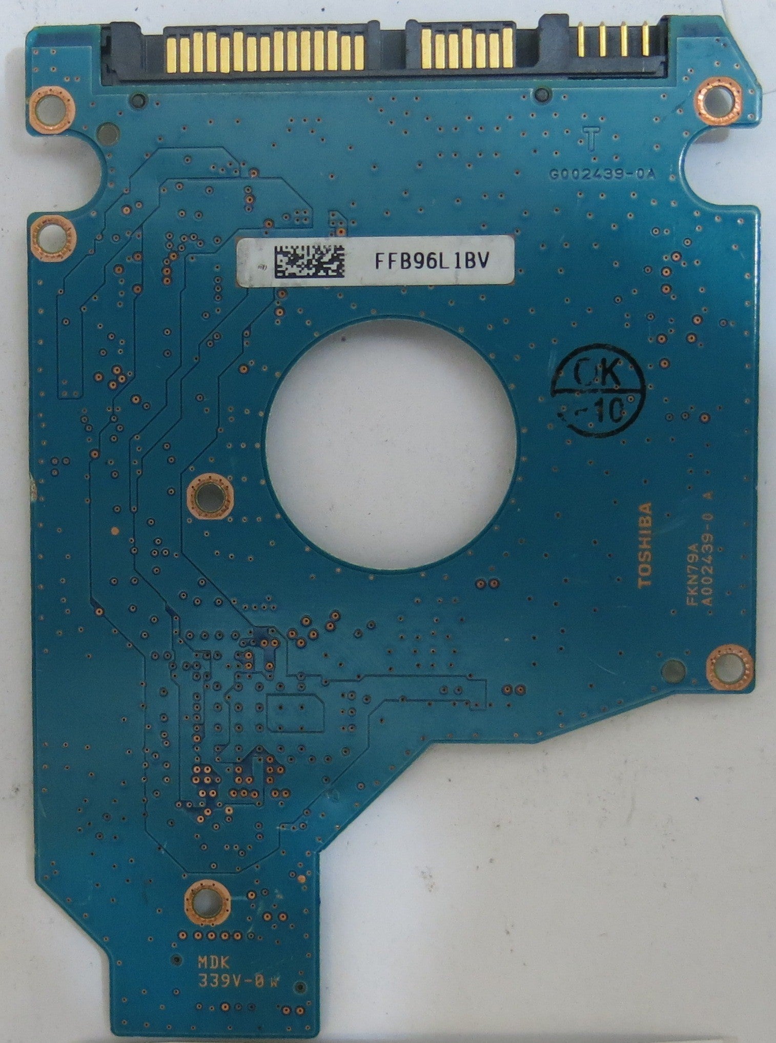 TOSHIBA MK5055GSX HDD2H21 F VLO1 S G002439-0A PCB