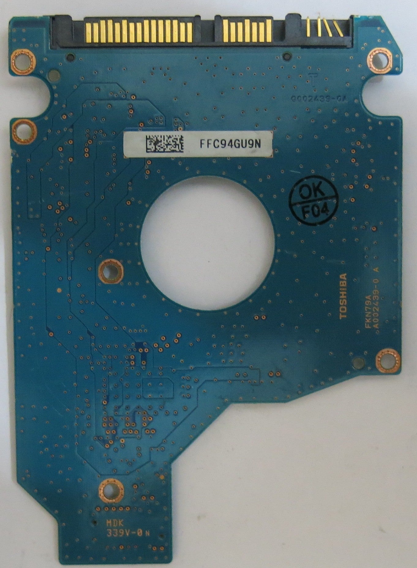 TOSHIBA MK5055GSX HDD2H21 V UL01 T G002439-0A PCB