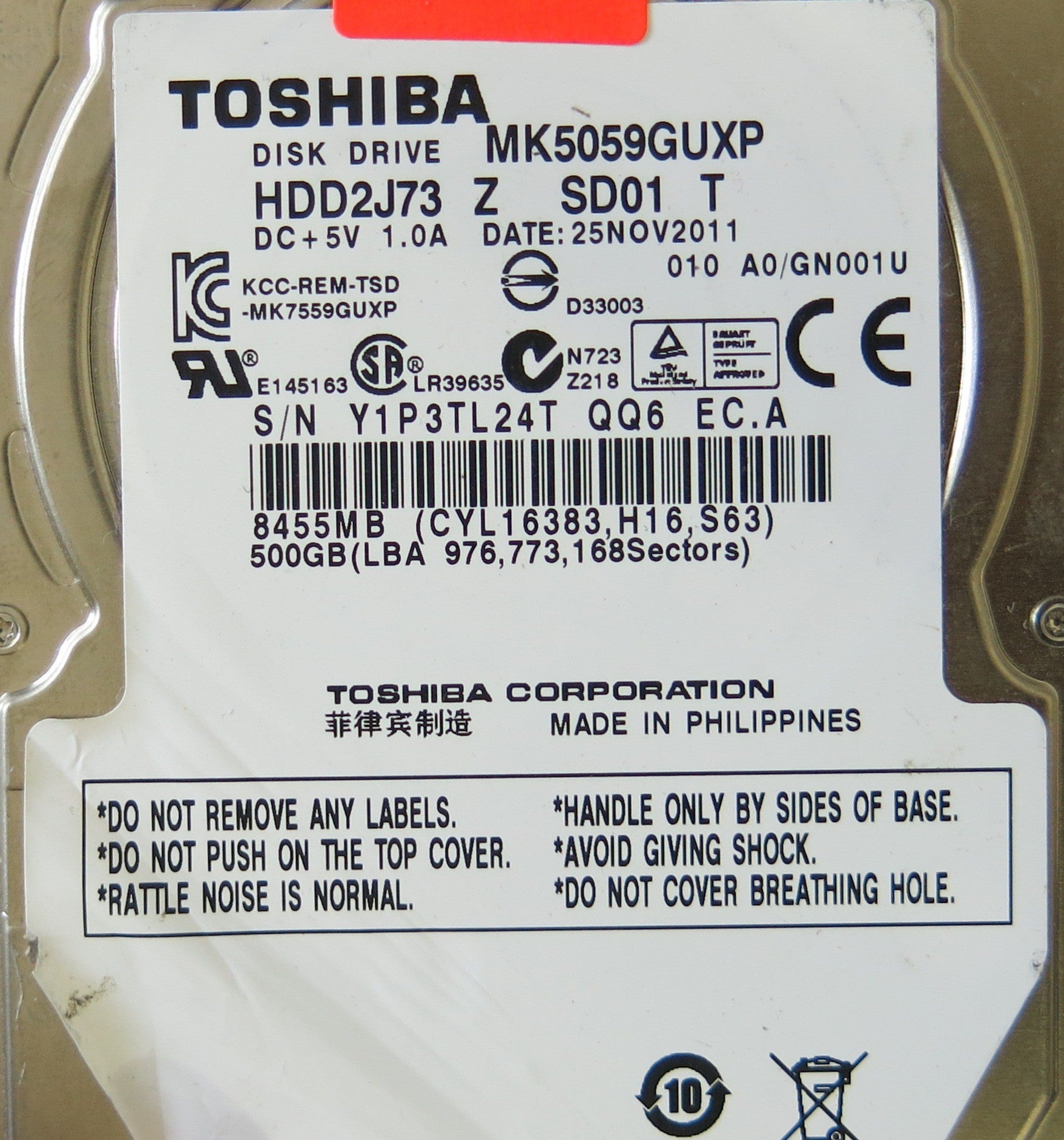TOSHIBA  MK5059GUXP PCB G003054A
