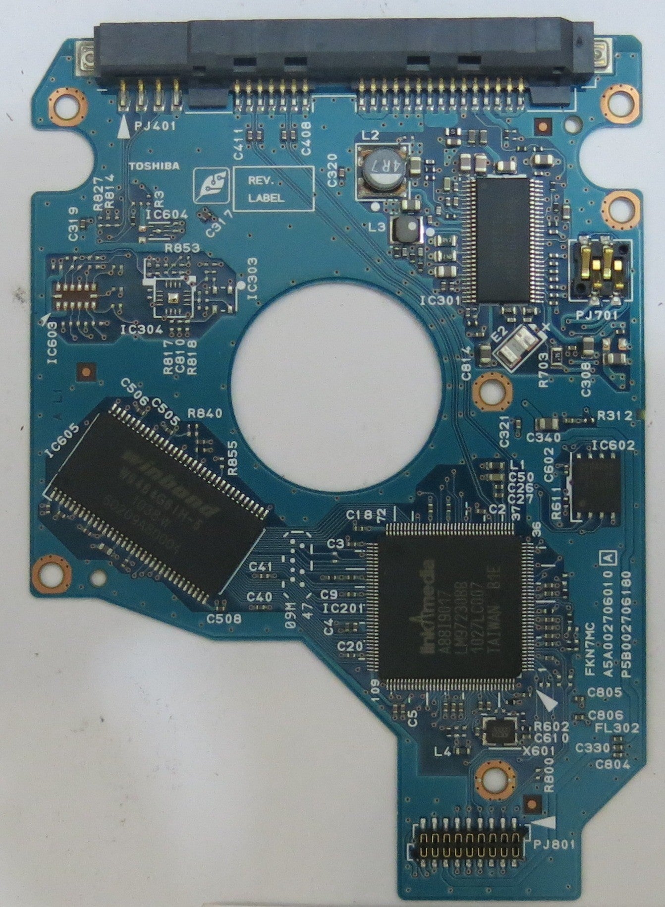 TOSHIBA MK5065GSXN HDD2J12 B ULO1 S G002706A PCB