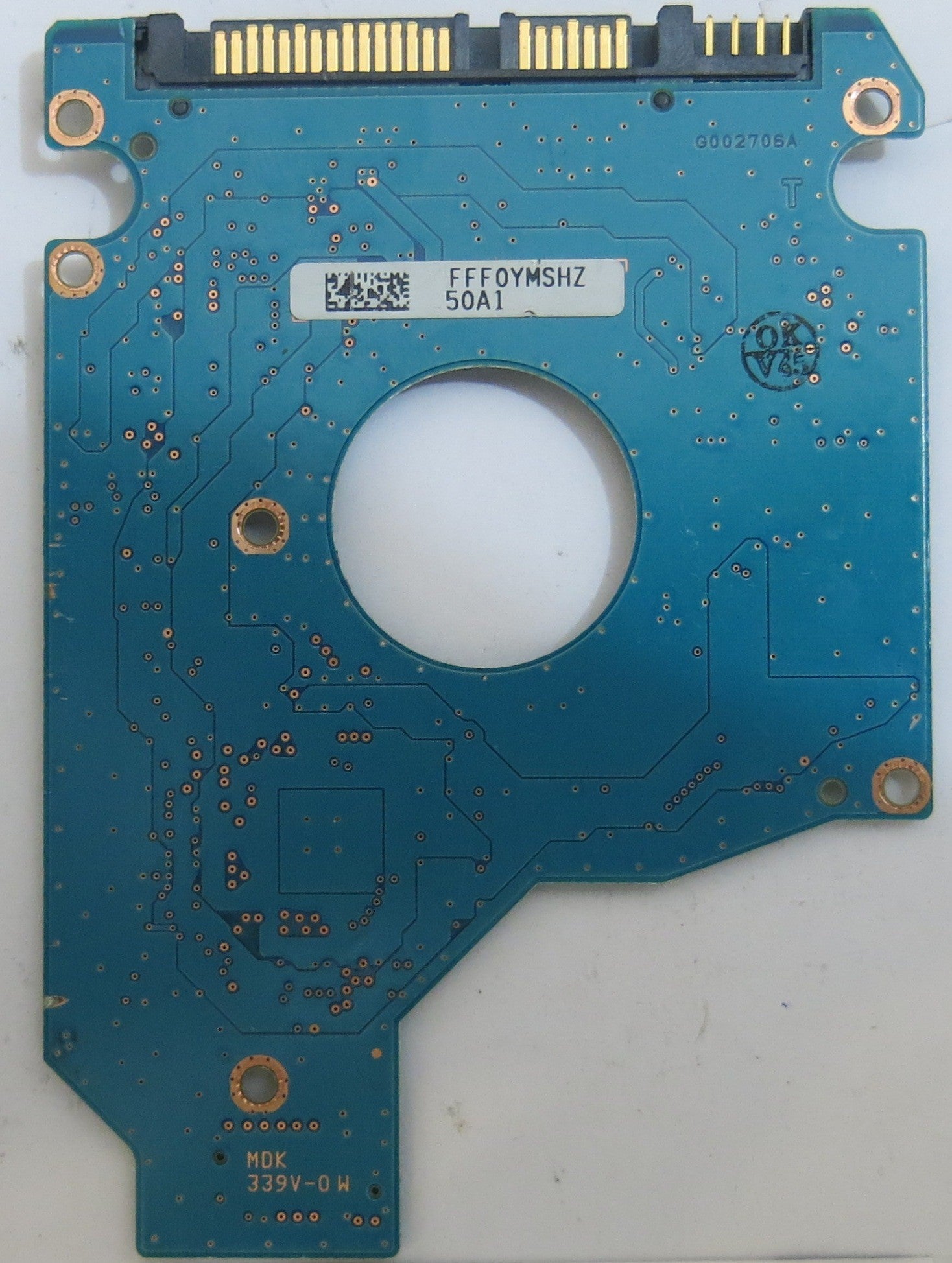 TOSHIBA MK5065GSXN HDD2J12 B ULO1 S G002706A PCB