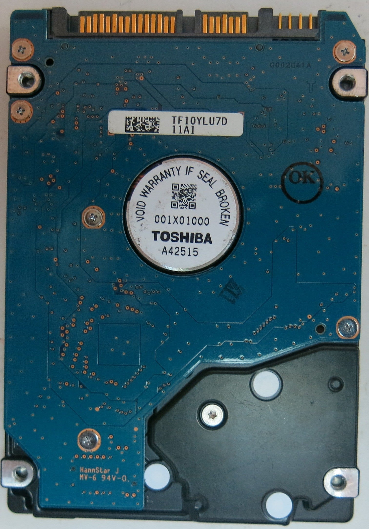 MK6465GSX HDD2H81 D UL02 T PCB G002641A,  640GB