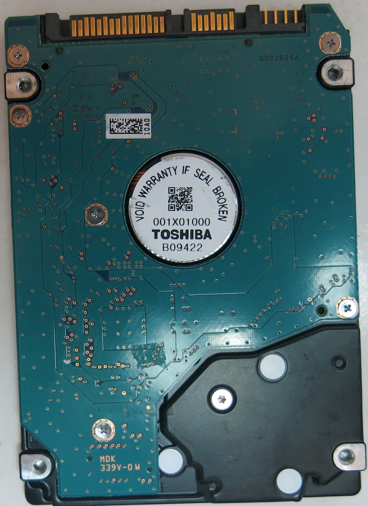 MK6475GSX HDD2L02 B UL01 S, PCB: G002825A , SERIAL NUMBER: 61F7F6S4SQ17, 640GB,