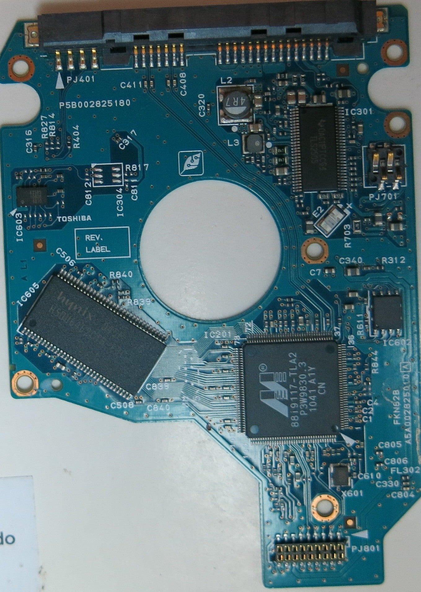 TOSHIBA MK7559GSXF HDD2J60 P TV01 T , G002825A PCB