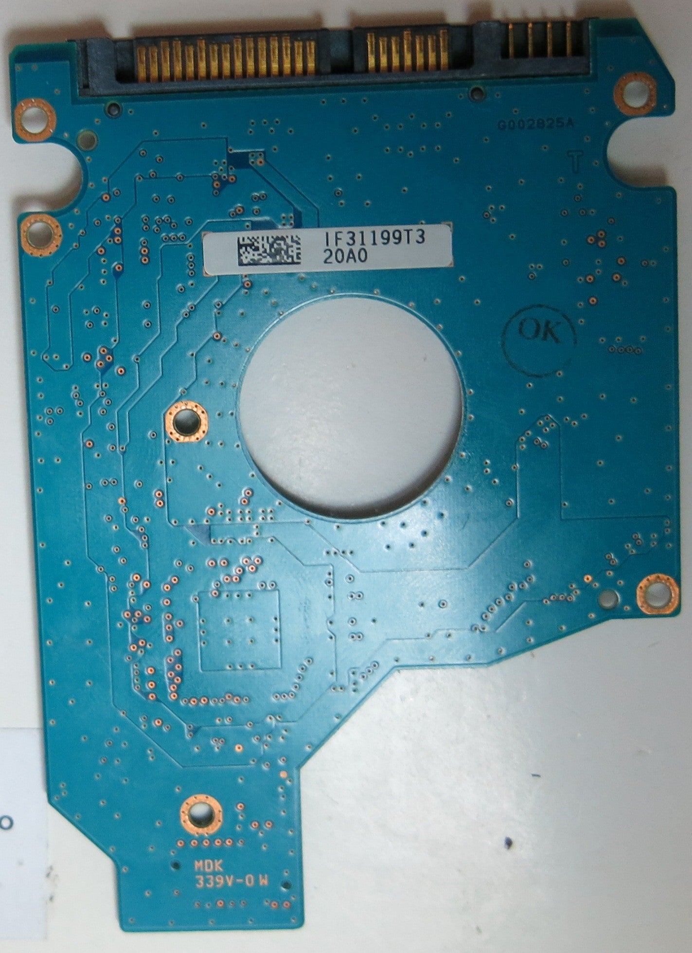 TOSHIBA MK7559GSXF HDD2J60 P TV01 T , G002825A PCB