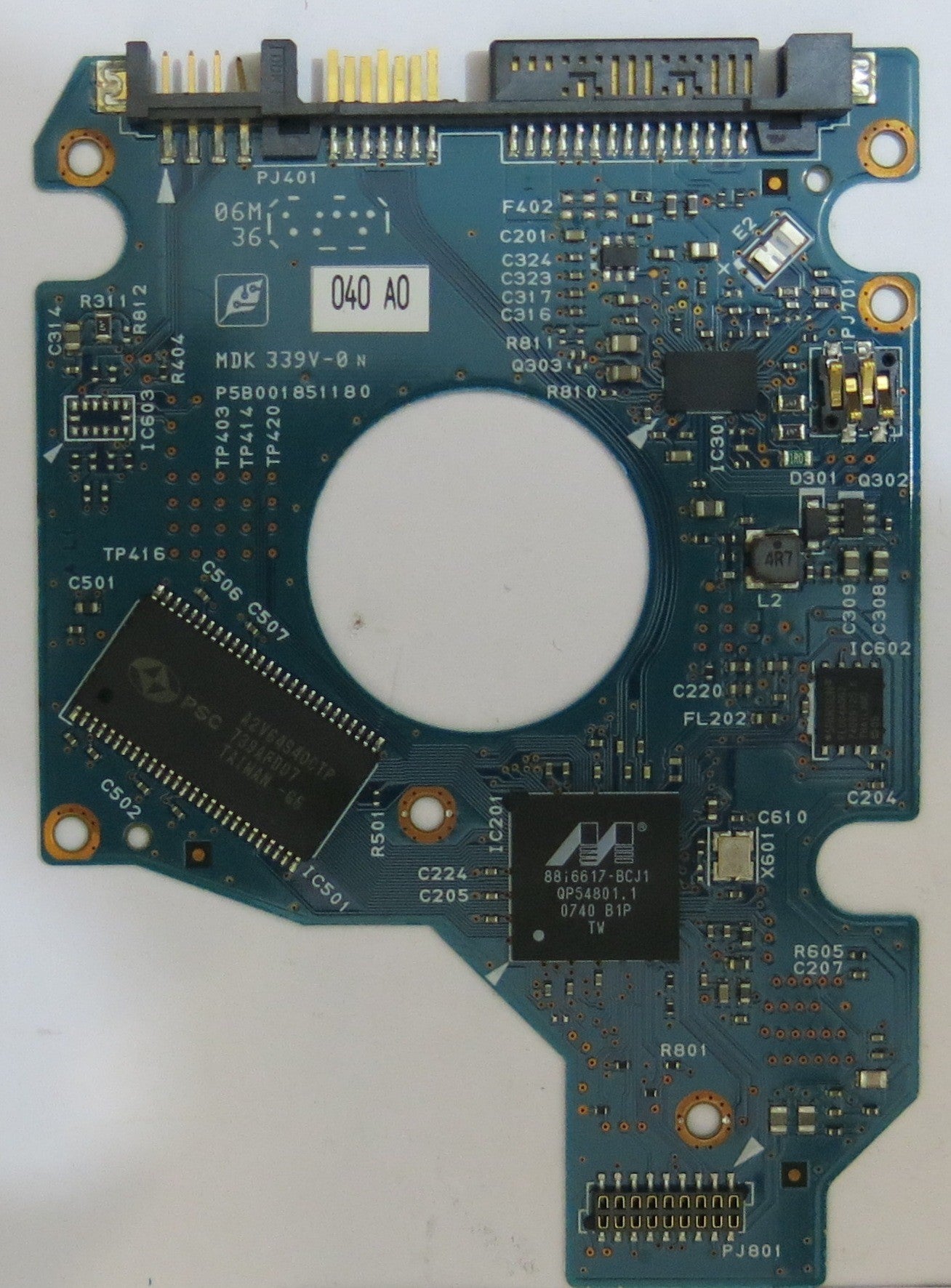 TOSHIBA  MK8037GSX HDD2D61 F ZL01 T G5B001851010-A PCB