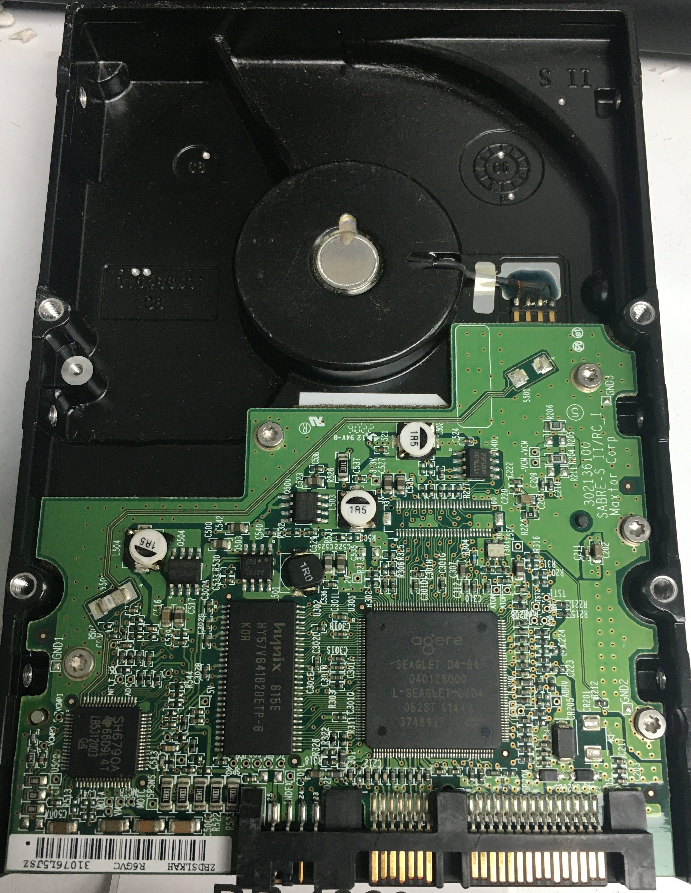 6V080E0,  Serial:V22HQNGG,  80GB 3.5,  PCB:302136100- REV A