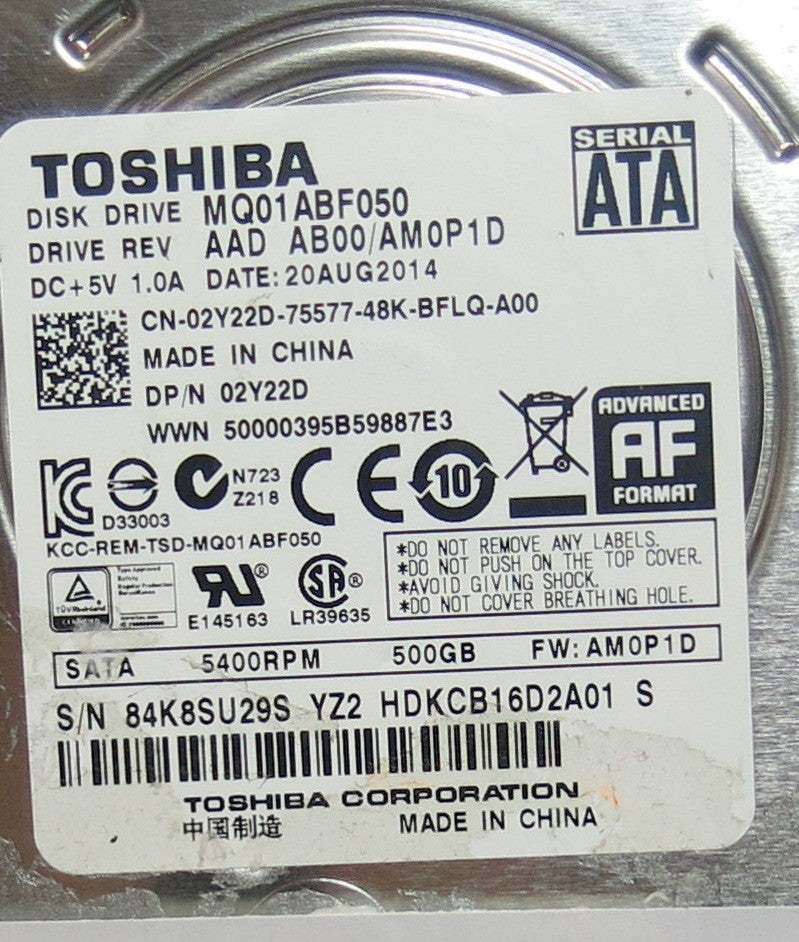 TOSHIBA MQ01ABFO50 AAD AB00/AM0P1D, AM0P1D PCB