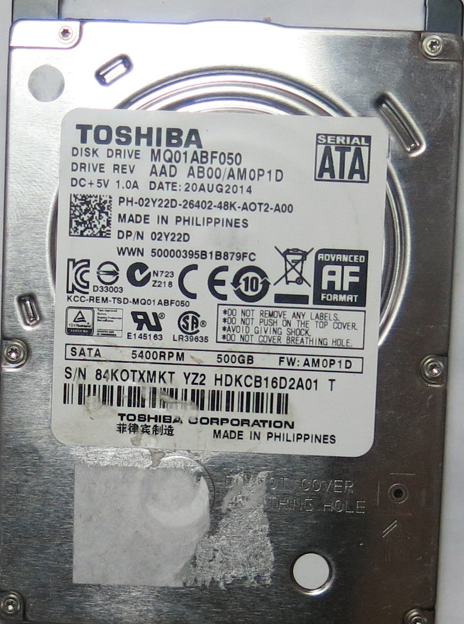 TOSHIBA MQ01ABFO50 AAD AB00/AM0P1D, AM0P1D PCB