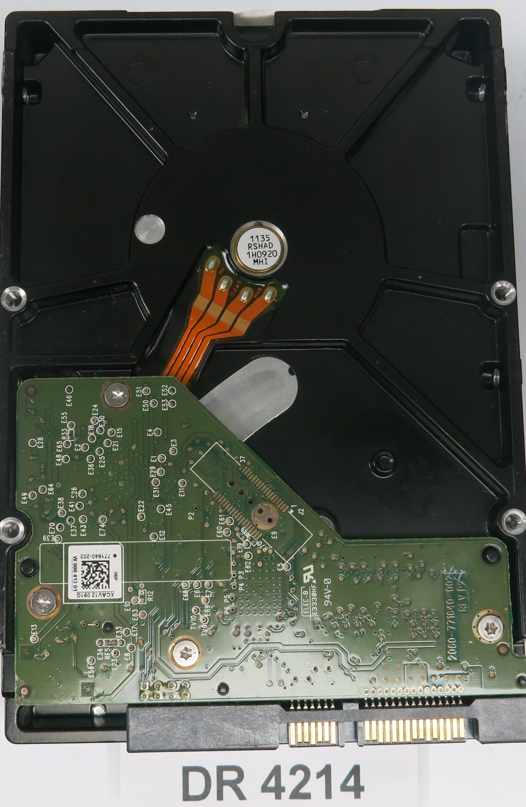 WD1001FALS-40Y6A0,  DCM: HANNHTJCAB,  Serial: WCATR3835523,  1.0TB 3.5,  PCB 2060-771640-002 REV A
